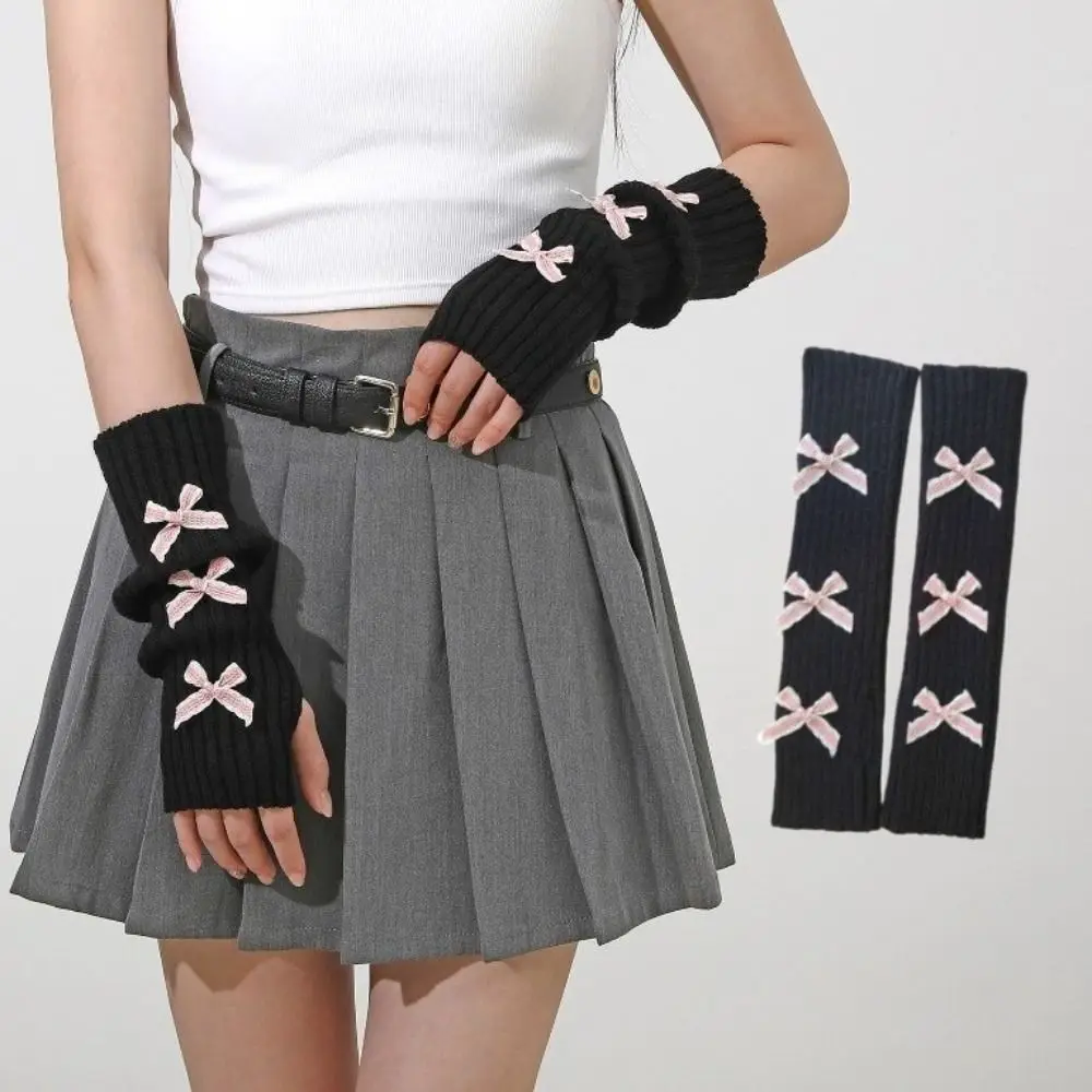 Fashion Y2K Bow Fingerless Gloves Thicken Cute Bowknot Hands Free Gloves Half Finger Gloves Winter
Fashion Y2K Bow Fingerless Gloves Thicken Cute Bowknot Hands Free Gloves Half Finger Gloves Winter