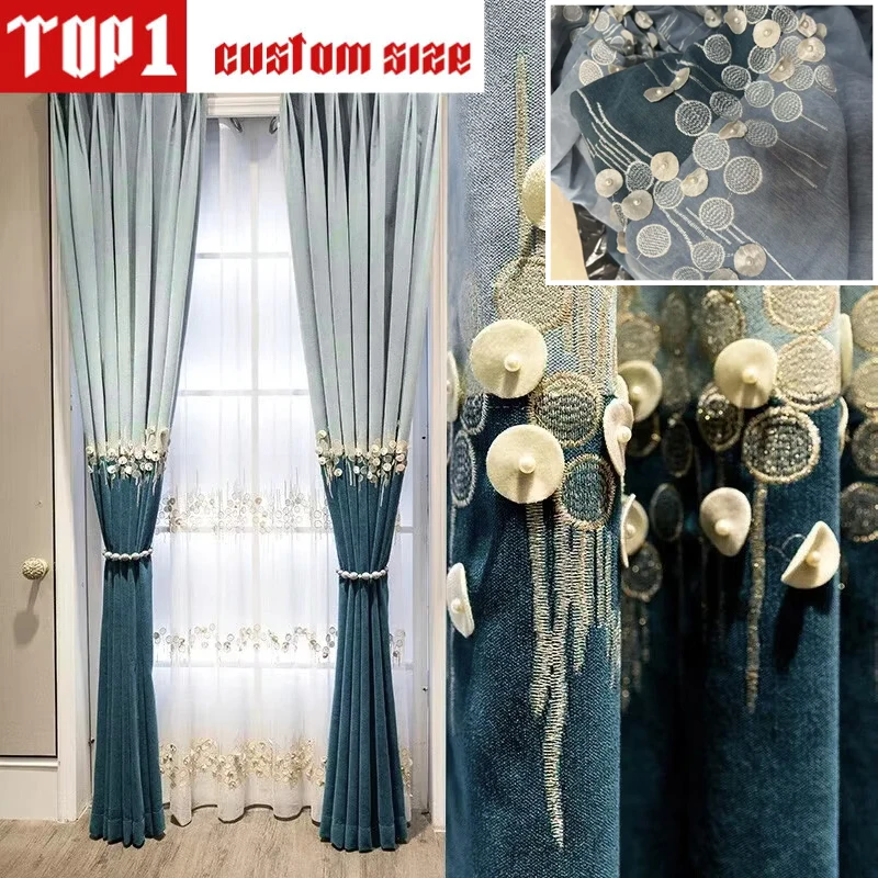 European Luxury Curtains for Living Room Stitching Elegant Decorative High Quality Villa Bedroom Curtain High-end Custom size
European Luxury Curtains for Living Room Stitching Elegant Decorative High Quality Villa Bedroom Curtain High-end Custom size