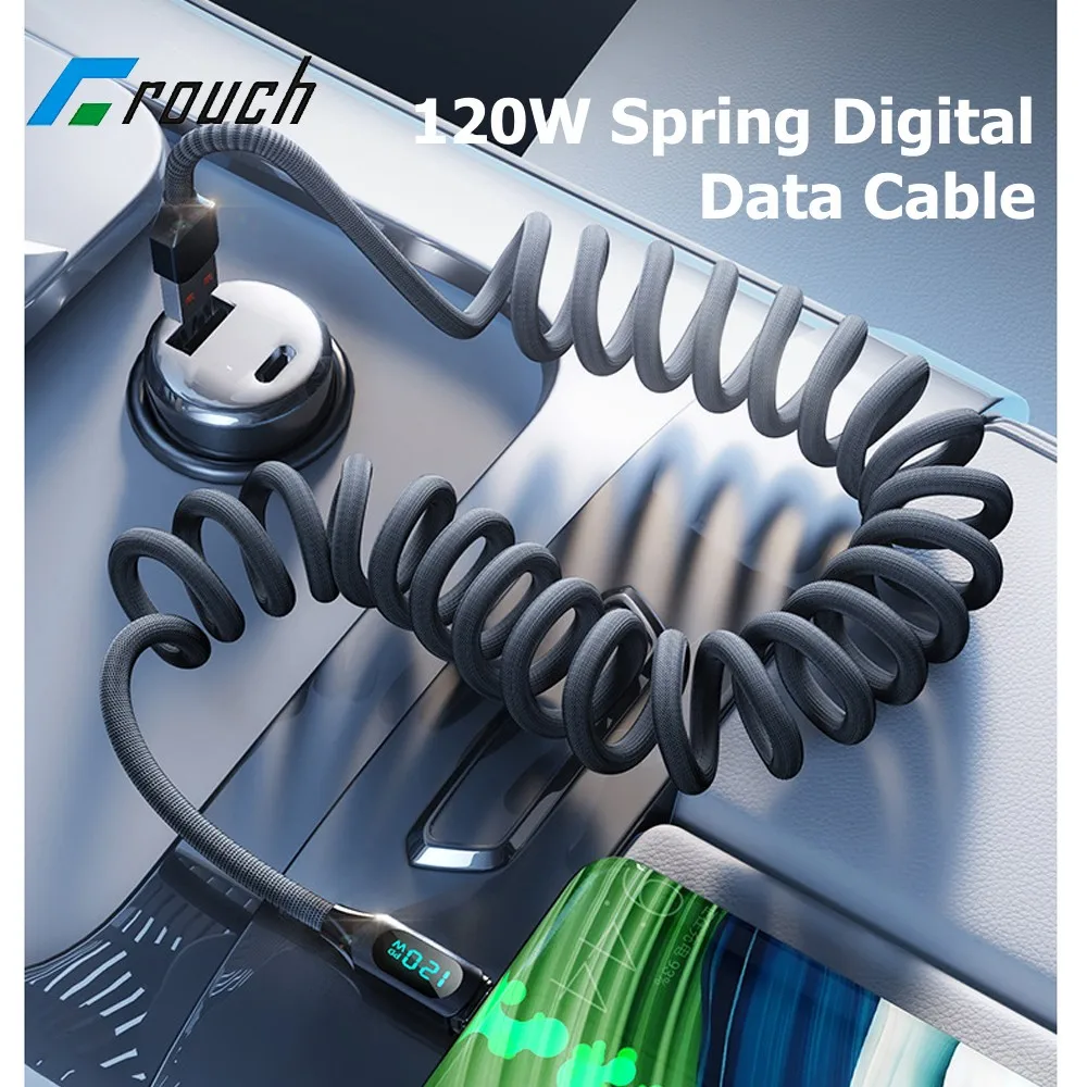 Цифровой кабель USB Type C для быстрой зарядки мощностью 120 Вт, выдвижной кабель USB C к типу C для iphone 15 16 Xiaomi Huawei, пружинный кабель для передачи данных
Цифровой кабель USB Type C для быстрой зарядки мощностью 120 Вт, выдвижной кабель USB C к типу C для iphone 15 16 Xiaomi Huawei, пружинный кабель для передачи данных