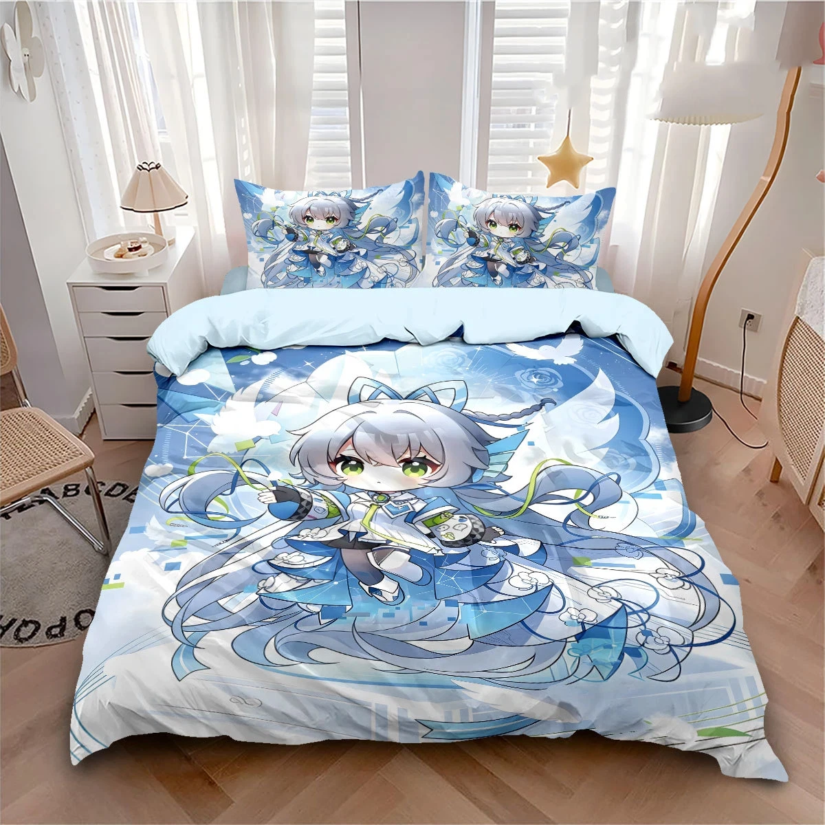 Cute Luo Tianyi Bedding Set Hot Animated songstress Duvet Cover Set 3D printing Child Duvet Cover Sets King Twin Double
Cute Luo Tianyi Bedding Set Hot Animated songstress Duvet Cover Set 3D printing Child Duvet Cover Sets King Twin Double