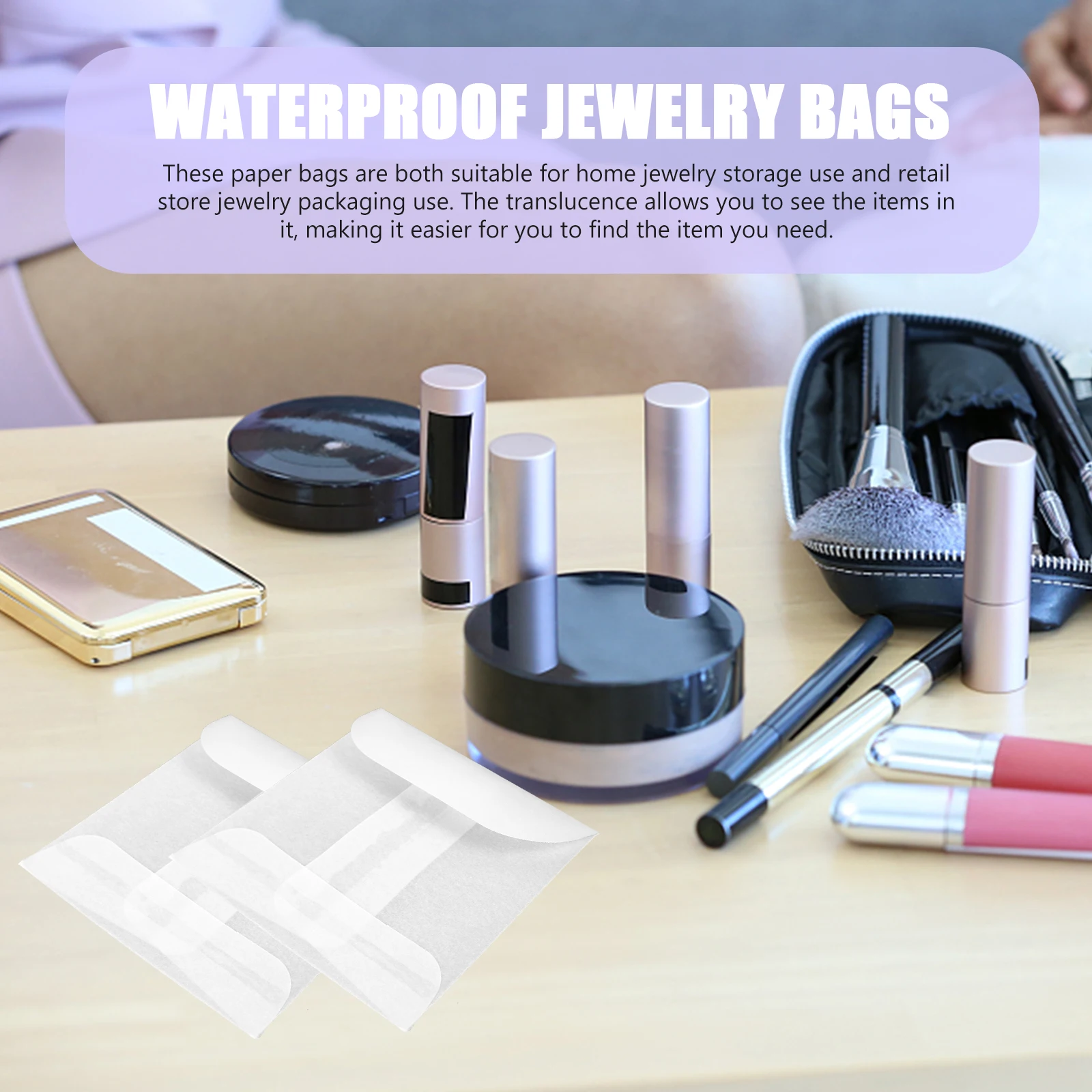 30pcs Waterproof Paper Bags for Jewelry Storage Organizer Durable Premium Material Bracelet Earring Ring Pouch Card Sleeve Anti
30pcs Waterproof Paper Bags for Jewelry Storage Organizer Durable Premium Material Bracelet Earring Ring Pouch Card Sleeve Anti