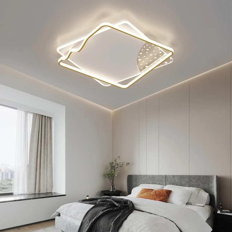Simple Modern Square Led Ceiling Lights For Bedroom Study Living Room Ceiling Chandelier With Remote Control Smart Ceiling Lamp
Simple Modern Square Led Ceiling Lights For Bedroom Study Living Room Ceiling Chandelier With Remote Control Smart Ceiling Lamp