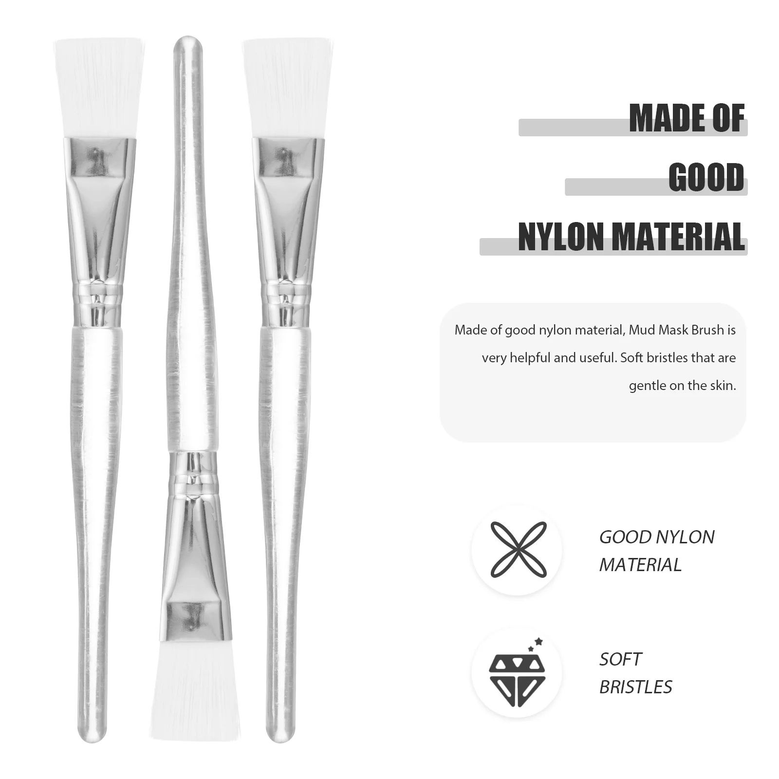 5pcs Face Brush Transparent Stem Soft Bristles Mud Clay Gel Cream Beauty Salon Facial Skincare Mask Applicator Brush Tools Kit 
5pcs Face Brush Transparent Stem Soft Bristles Mud Clay Gel Cream Beauty Salon Facial Skincare Mask Applicator Brush Tools Kit