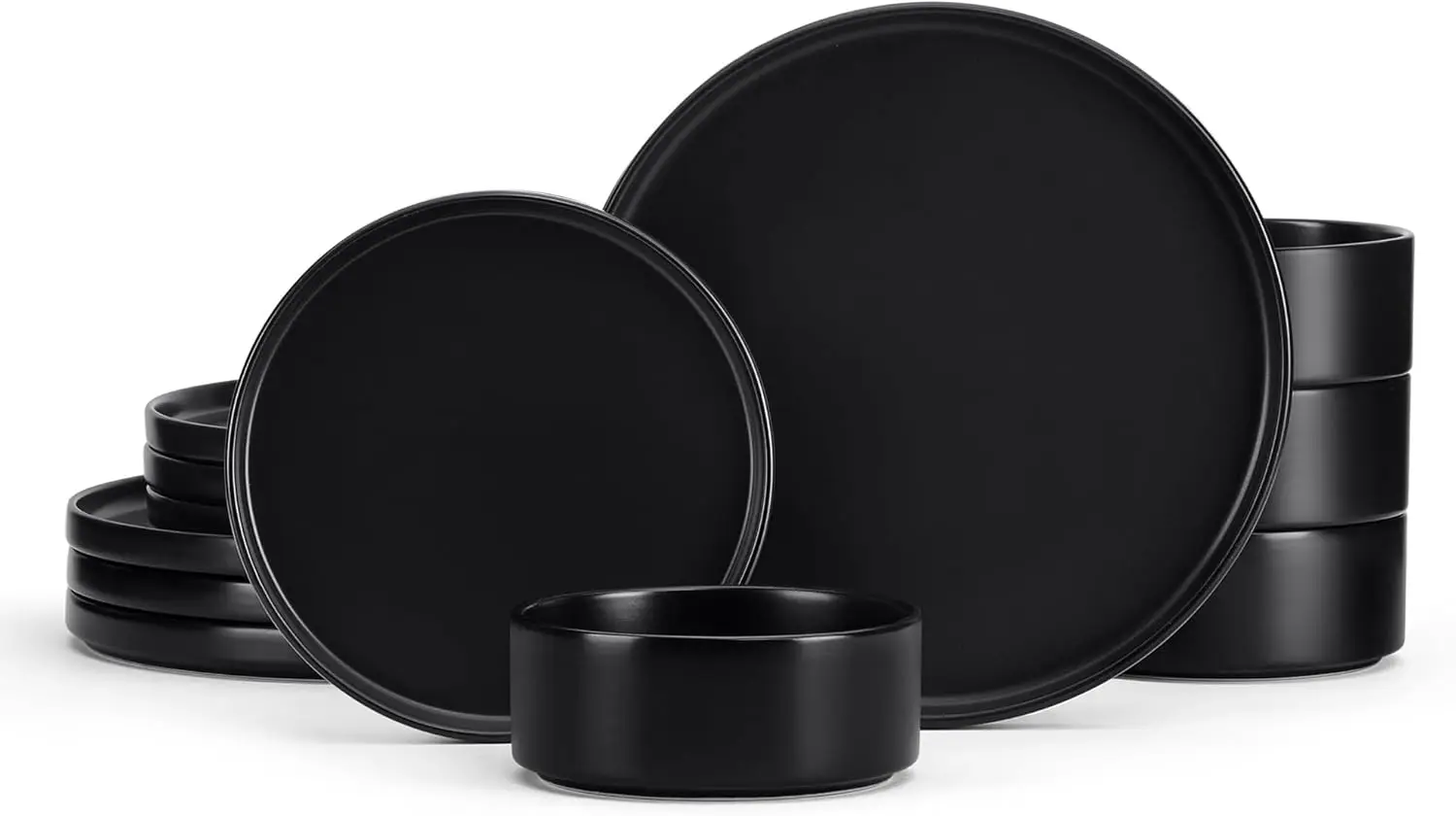 Stoneware Dinnerware Sets, 12-Piece Plates and Bowls Dish Set for 4, Kitchen Modern Dinning Ware, Chip and Scratch Resis
Stoneware Dinnerware Sets, 12-Piece Plates and Bowls Dish Set for 4, Kitchen Modern Dinning Ware, Chip and Scratch Resis