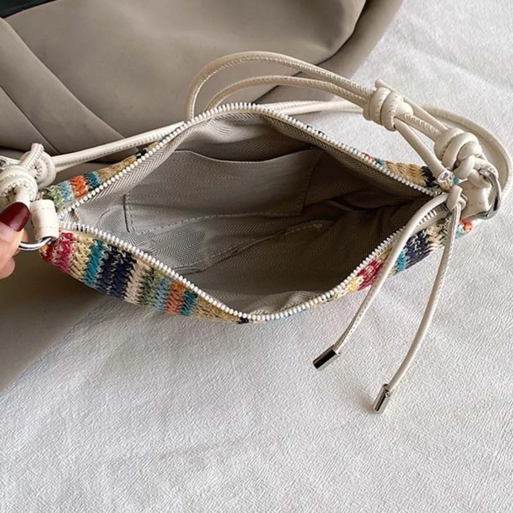 Large Capacity Straw Woven Shoulder Bag Multicolor Leather Straw Dumpling Bag Polyester Small Pouch Seaside Beach Handbag Daily
Large Capacity Straw Woven Shoulder Bag Multicolor Leather Straw Dumpling Bag Polyester Small Pouch Seaside Beach Handbag Daily
