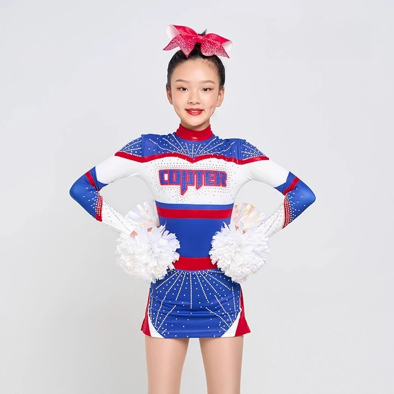 New cheerleading uniforms basketball/football/baseball cheering group clothing customization
New cheerleading uniforms basketball/football/baseball cheering group clothing customization