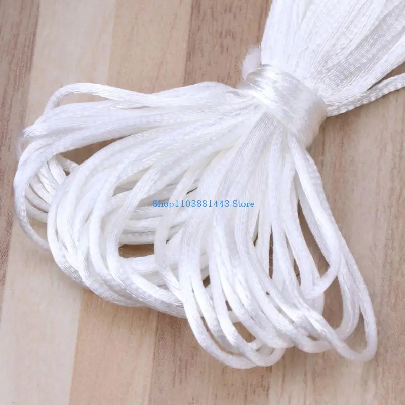 Q6RE 5 Meter Baby Chewable Necklace Accessories 1.5mm Satin Silk Nylon Cord for Silicone Teething Pacifier Chain DIY Tools
Q6RE 5 Meter Baby Chewable Necklace Accessories 1.5mm Satin Silk Nylon Cord for Silicone Teething Pacifier Chain DIY Tools