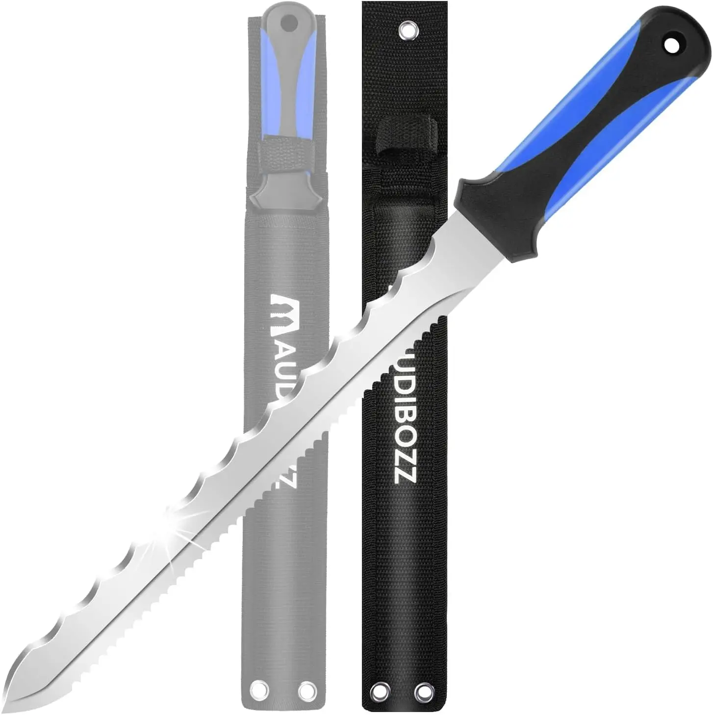 11.14-Inch Stainless Steel Insulation Knife, Double Side Utility Lawn Repair Saw with Nylon Sheath
11.14-Inch Stainless Steel Insulation Knife, Double Side Utility Lawn Repair Saw with Nylon Sheath