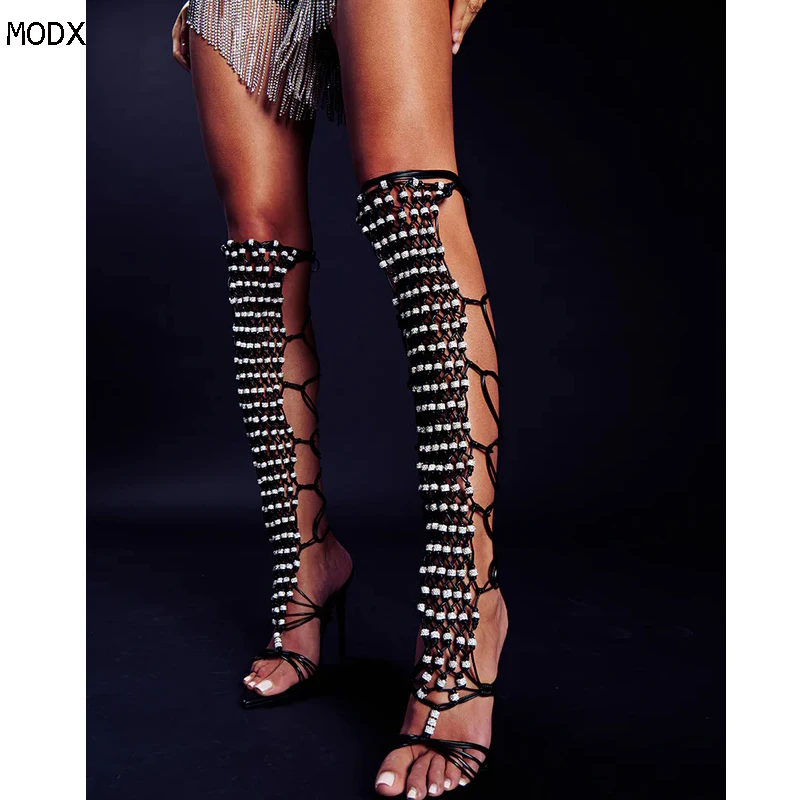 2025 New Summer Sandals Thin High Heel Stiletto 10/12cm shoes Lace Up Rome Fashion Party Shoes Plus Size 44
2025 New Summer Sandals Thin High Heel Stiletto 10/12cm shoes Lace Up Rome Fashion Party Shoes Plus Size 44