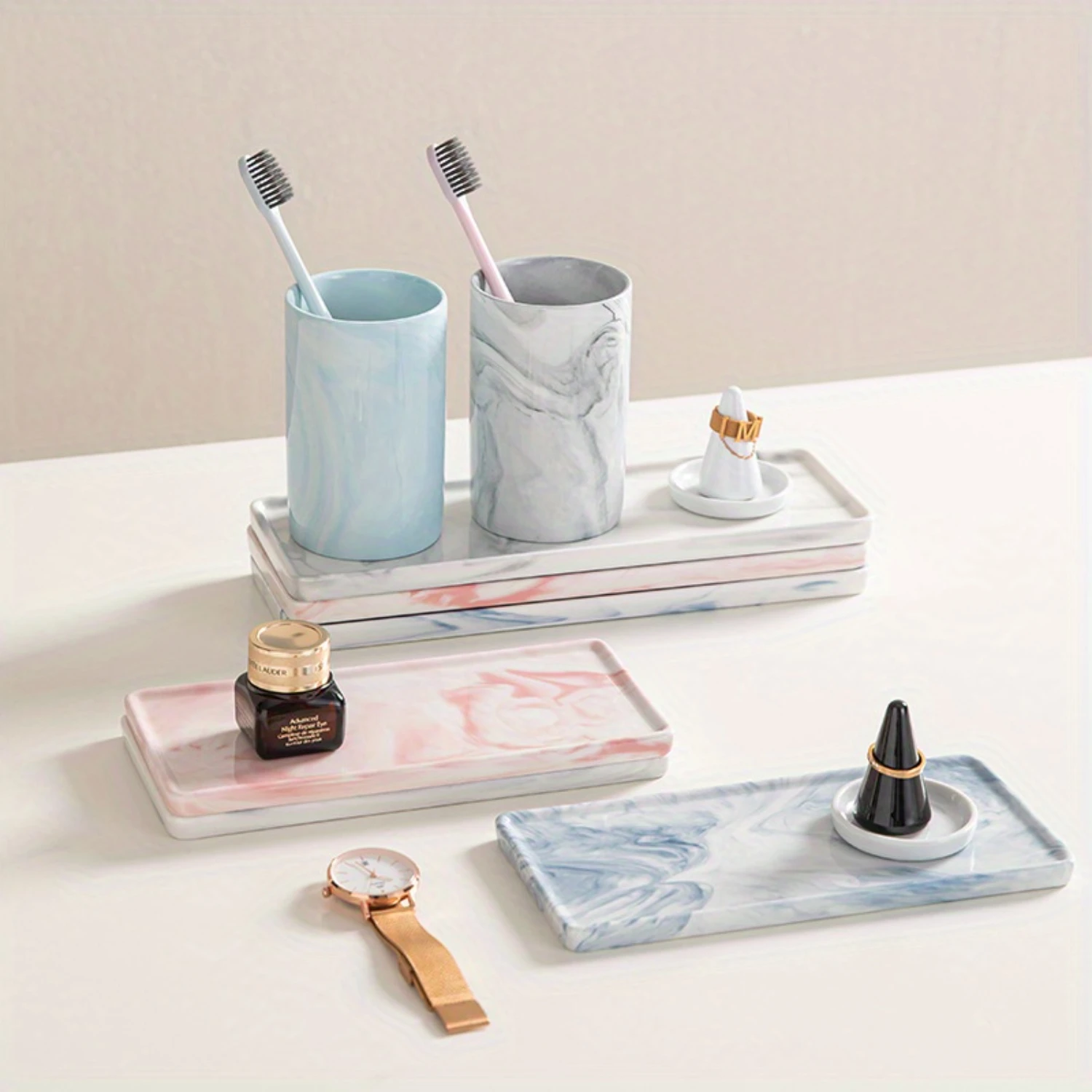 Nordic Style Ceramic Jewelry Tray – Rectangular Multi-Purpose Decorative Plate for Bathroom and Dressing Table , Modern Stone
Nordic Style Ceramic Jewelry Tray – Rectangular Multi-Purpose Decorative Plate for Bathroom and Dressing Table , Modern Stone
