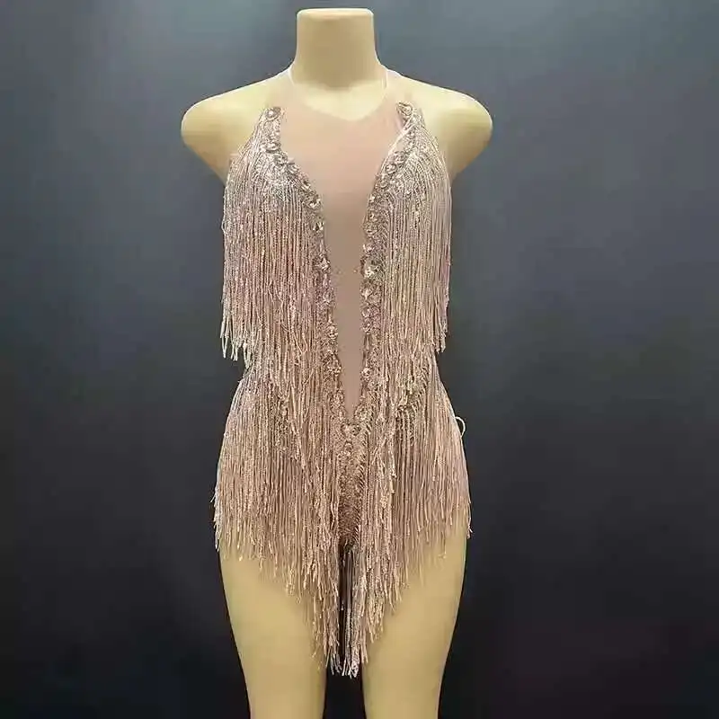 2025 New Shiny Tassel Latin Dance Dress Nude Color Slim Fit Elegant Sexy Ultra Short Jumpsuit
2025 New Shiny Tassel Latin Dance Dress Nude Color Slim Fit Elegant Sexy Ultra Short Jumpsuit