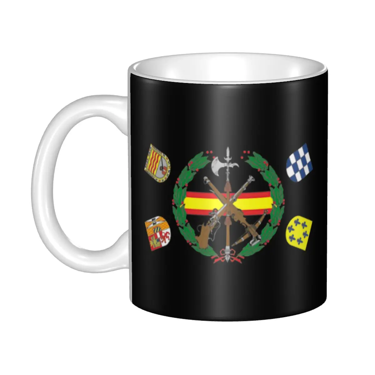 Spanish Legion Mugs Customized Spain Coat of Arms Coffee Ceramic Mug Cup Creative Gift
Spanish Legion Mugs Customized Spain Coat of Arms Coffee Ceramic Mug Cup Creative Gift