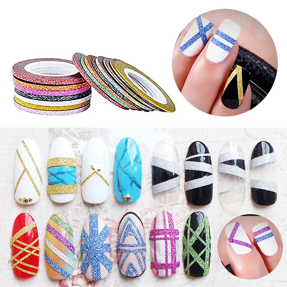 Biutee 30pcs/Set Nail Striping Tape Line 1mm 2mm 3mm Adhesive Nail Art Transfer Nail Sticker Matte Rainbow Glitter Mermaid Color
Biutee 30pcs/Set Nail Striping Tape Line 1mm 2mm 3mm Adhesive Nail Art Transfer Nail Sticker Matte Rainbow Glitter Mermaid Color