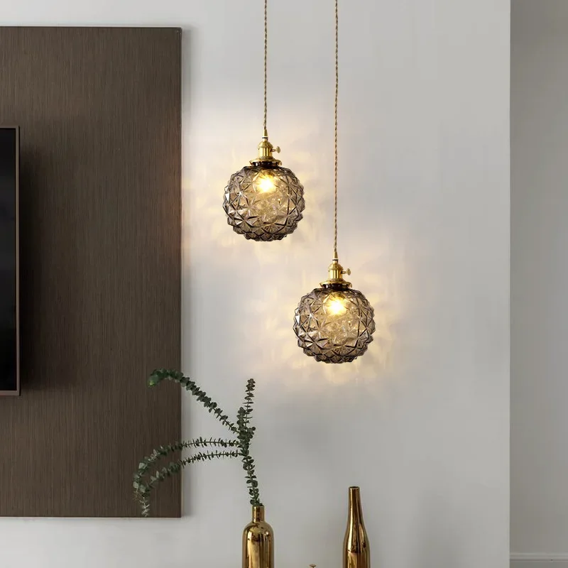 Modern Glass Ball Pendant Lights for Bedroom Bedside Hanging Lighting Decoration Lamp Home Indoor Nordic Ceiling Chandelier Led
Modern Glass Ball Pendant Lights for Bedroom Bedside Hanging Lighting Decoration Lamp Home Indoor Nordic Ceiling Chandelier Led