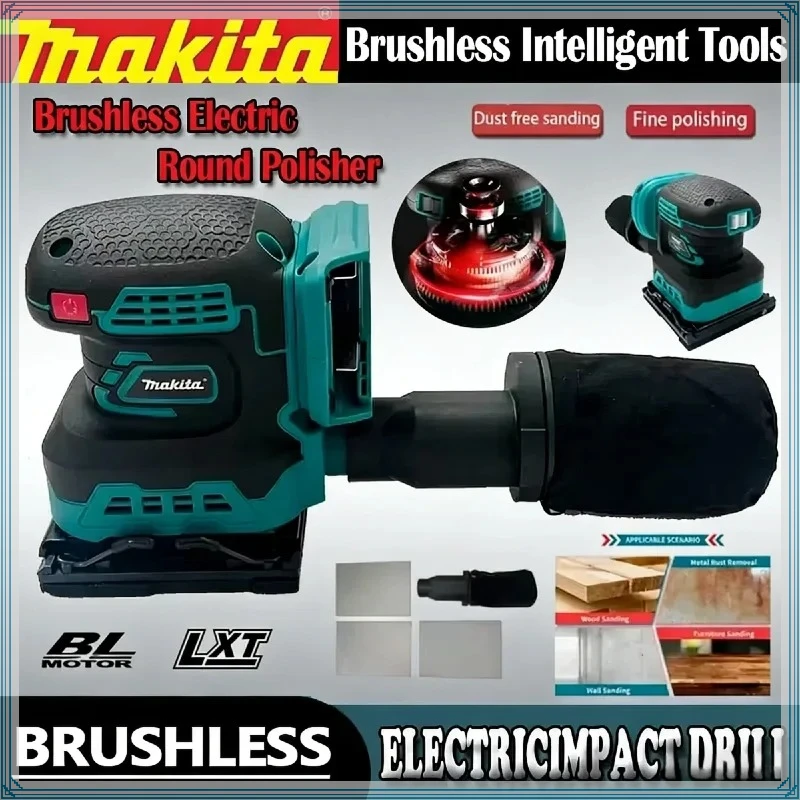 Makita Brushless Cordless Random Orbit Sander Lithium-Ion Polishing Machine Variable Speed Professional Power Tool
Makita Brushless Cordless Random Orbit Sander Lithium-Ion Polishing Machine Variable Speed Professional Power Tool