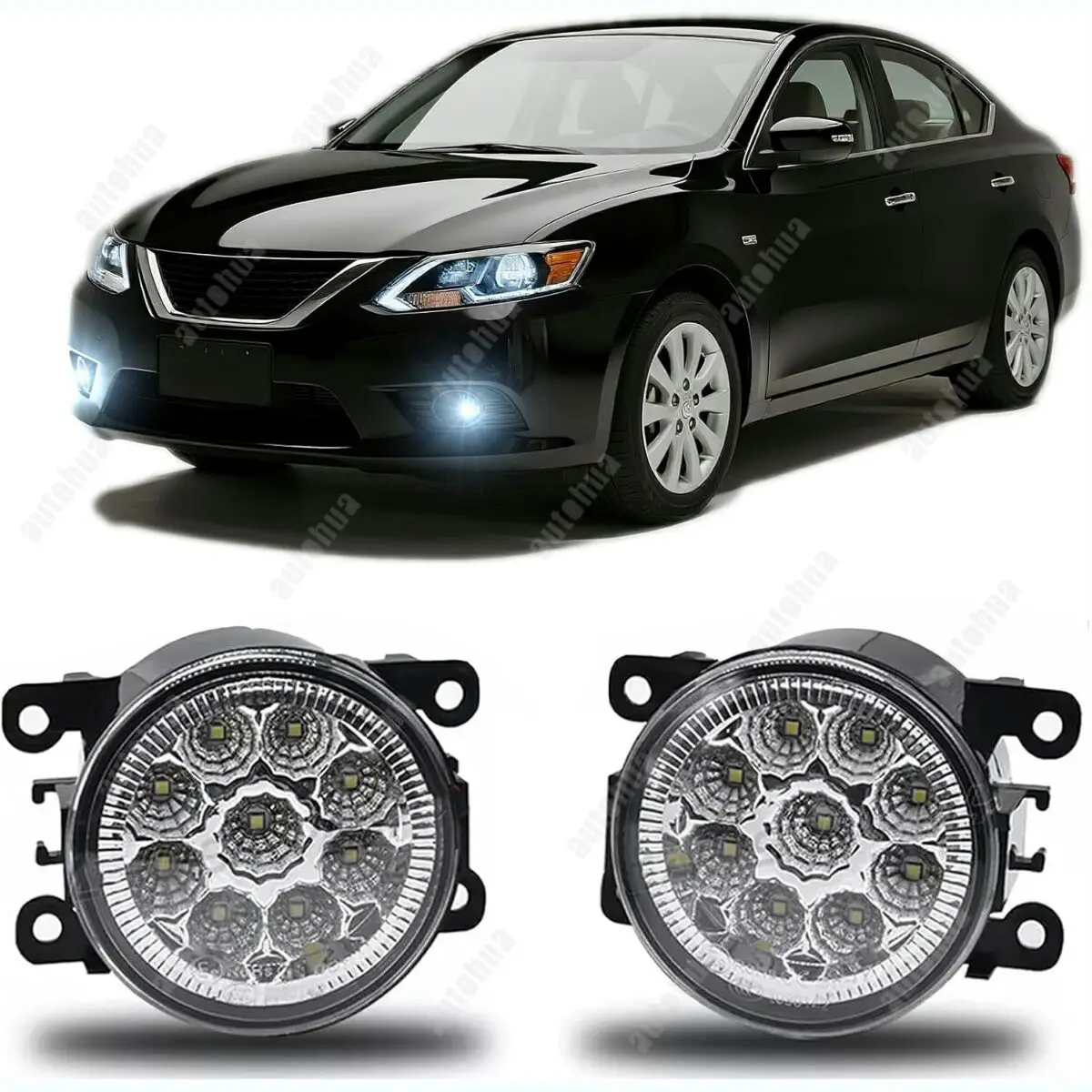 Противотуманные фары дневных ходовых огней 9 светодиодов для Nissan Sentra 2007-2010,2011,2012, передний бампер 6000K повышает видимость, безопасность x2 
Противотуманные фары дневных ходовых огней 9 светодиодов для Nissan Sentra 2007-2010,2011,2012, передний бампер 6000K повышает видимость, безопасность x2