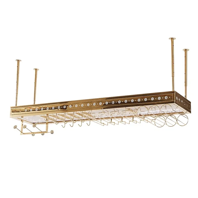 Home Stainless steel wine glass rack hanging wine rack bar counter hanger rack hanging upside down light luxury red wine glass r
Home Stainless steel wine glass rack hanging wine rack bar counter hanger rack hanging upside down light luxury red wine glass r