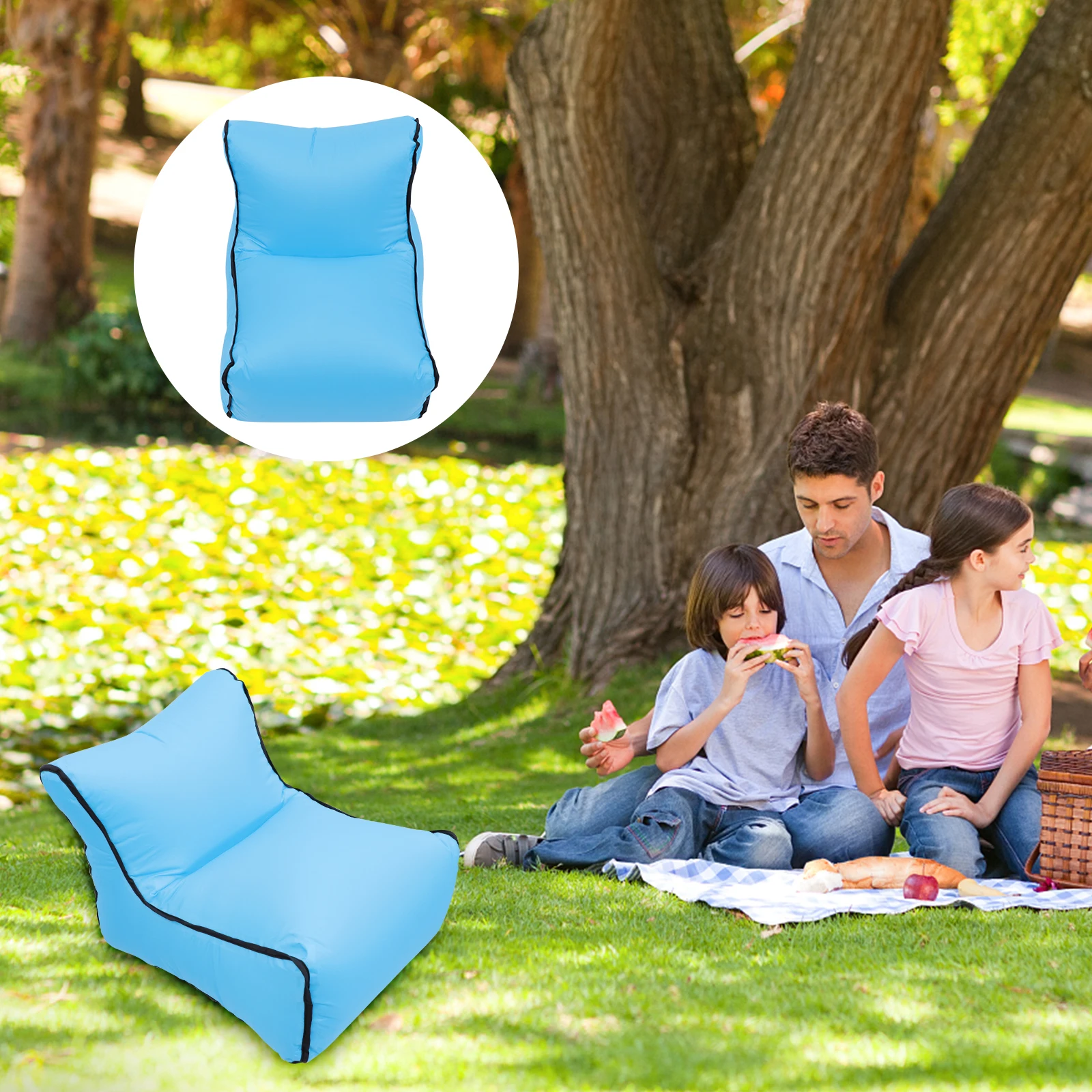 Inflatable Sofa Lazy Chair Single Layer Aviation Parachute Nylon Material Waterproof Outdoor Camping Hiking Pool Beach Mat
Inflatable Sofa Lazy Chair Single Layer Aviation Parachute Nylon Material Waterproof Outdoor Camping Hiking Pool Beach Mat