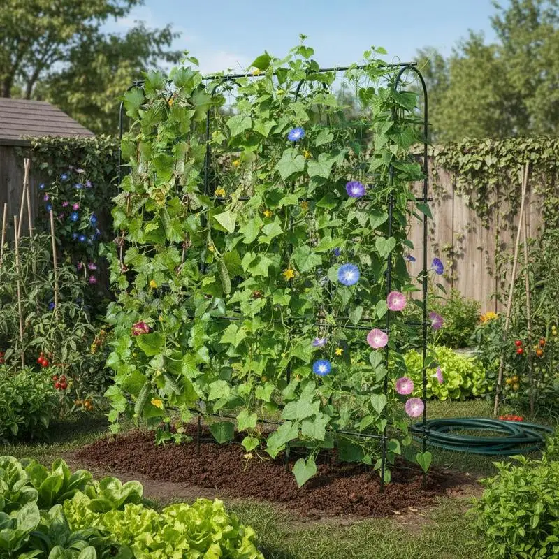 71 x 71 Inch U-Shaped Tall Garden Arched Trellis for Climbing Plants
71 x 71 Inch U-Shaped Tall Garden Arched Trellis for Climbing Plants