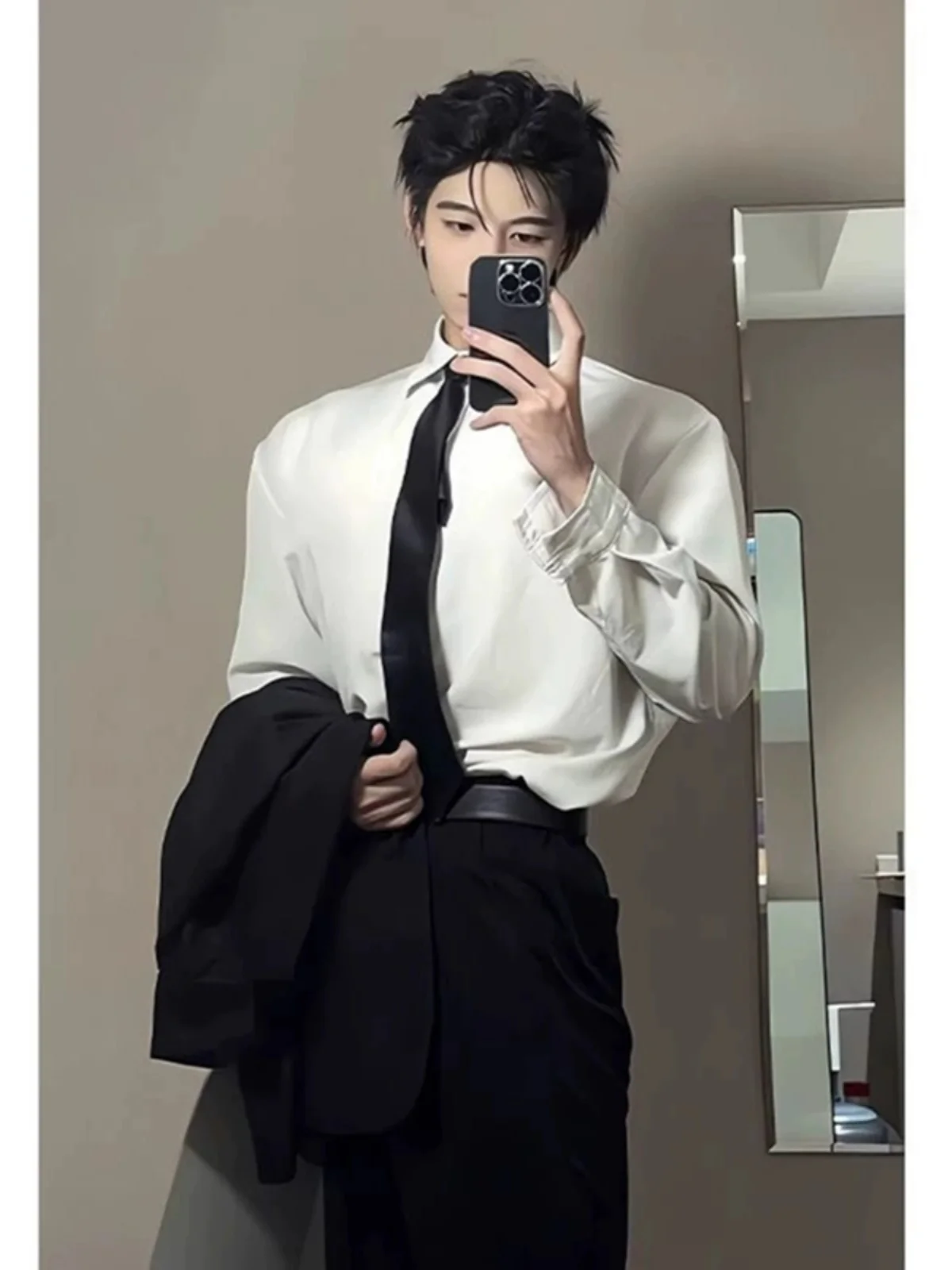 Cleanfit White Long Sleeve Shirt Men's Summer Korean Style Smart Casual Suit Inner Wear High End Feeling Shirt Jacket
Cleanfit White Long Sleeve Shirt Men's Summer Korean Style Smart Casual Suit Inner Wear High End Feeling Shirt Jacket
