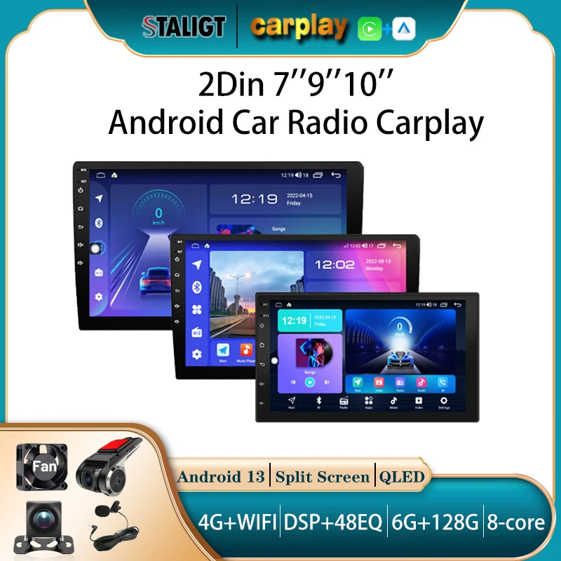 2Din Android 7"/9"/10" QLED IPS Car Radio Autoradio 2 Din Universal Stereo WIFI GPS Multimedia Player For Nissan Toyota Kia VW
2Din Android 7"/9"/10" QLED IPS Car Radio Autoradio 2 Din Universal Stereo WIFI GPS Multimedia Player For Nissan Toyota Kia VW