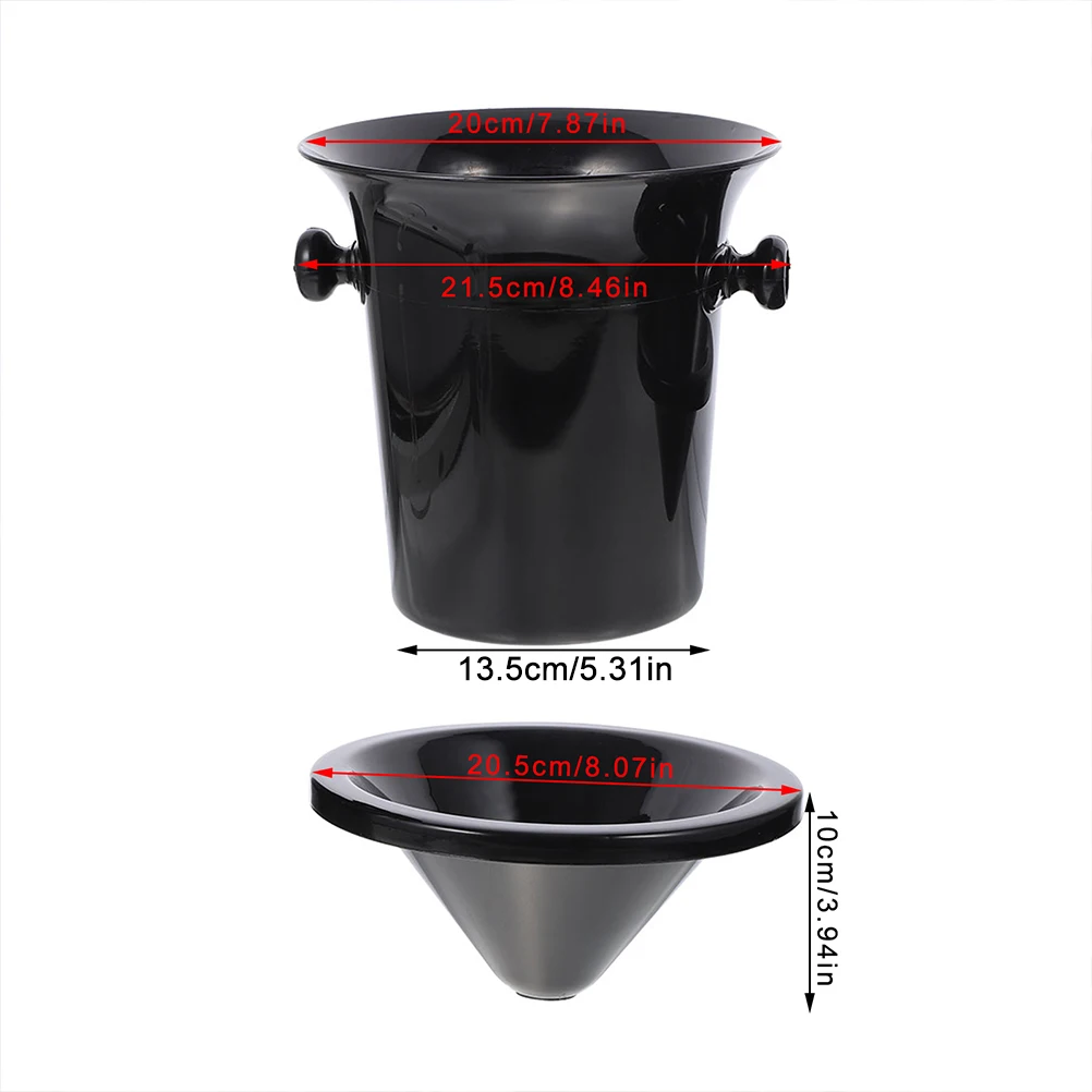 3pcs Plastic Round Double Ears Ice Bucket Wine Tasting Spittoon Black Large Capacity Bar Party Chiller Beverage Tub Portable For
3pcs Plastic Round Double Ears Ice Bucket Wine Tasting Spittoon Black Large Capacity Bar Party Chiller Beverage Tub Portable For