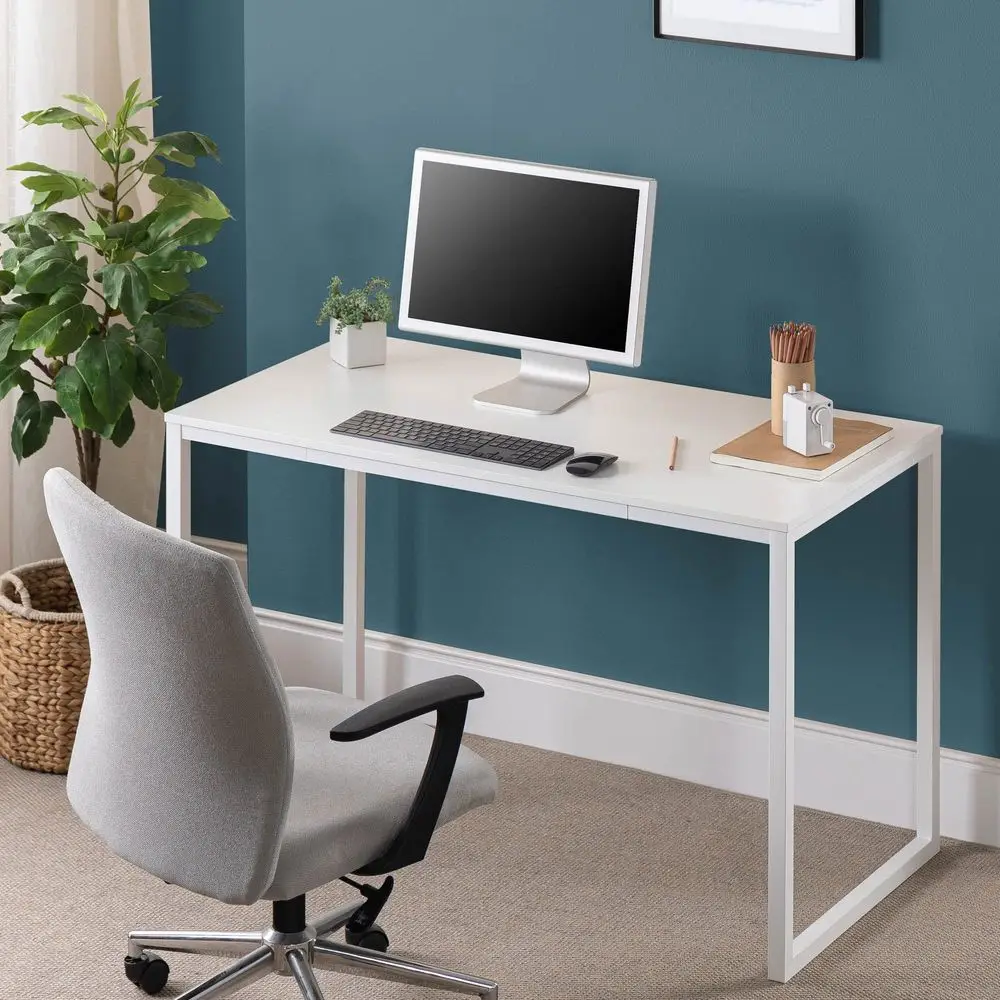 Jennifer 47 Inch White Frame Desk, Computer Workstation, Office Desk, Easy Assembly, White
Jennifer 47 Inch White Frame Desk, Computer Workstation, Office Desk, Easy Assembly, White
