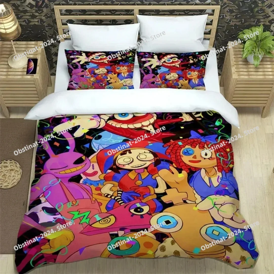 3D Print Digital Circus Bedding Sets Anime The Amazing Digital Circus Duvet Cover Set For Kids Girls Twin Full Queen King Size
3D Print Digital Circus Bedding Sets Anime The Amazing Digital Circus Duvet Cover Set For Kids Girls Twin Full Queen King Size