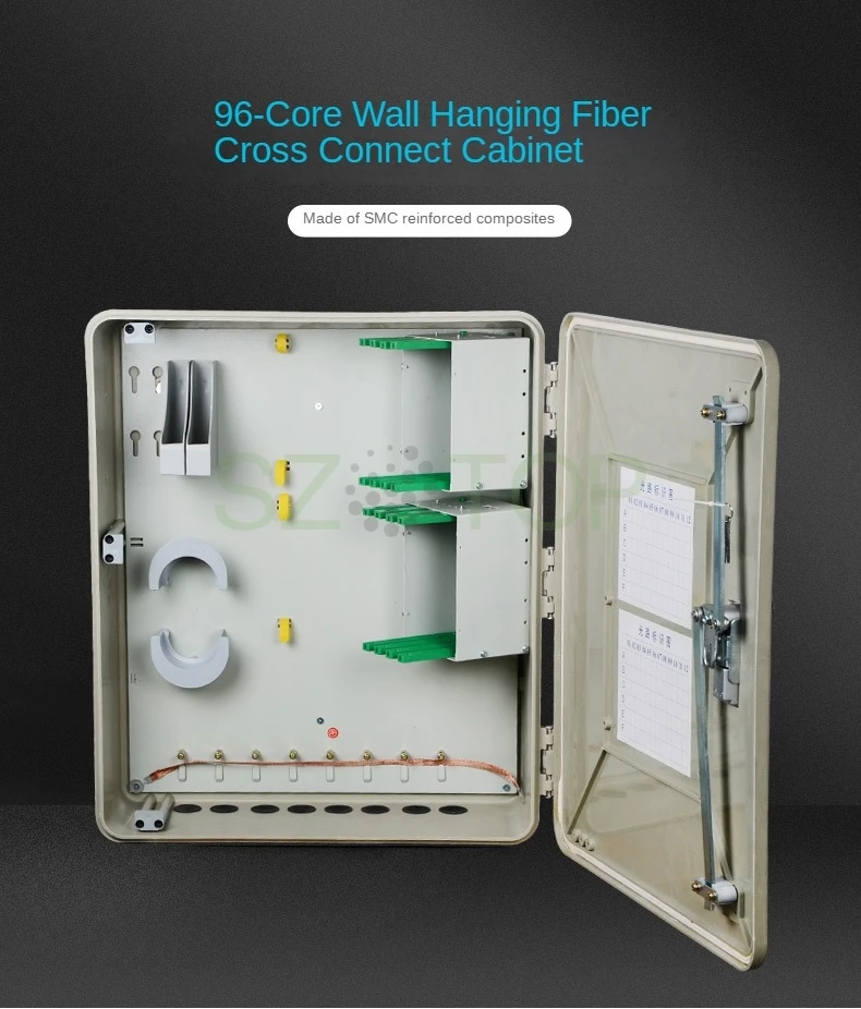 96 core wall-mounted Optical Cable Distribution Cabinet waterproof FC SC CATV optical fiber LAN welding cabinet customized
96 core wall-mounted Optical Cable Distribution Cabinet waterproof FC SC CATV optical fiber LAN welding cabinet customized