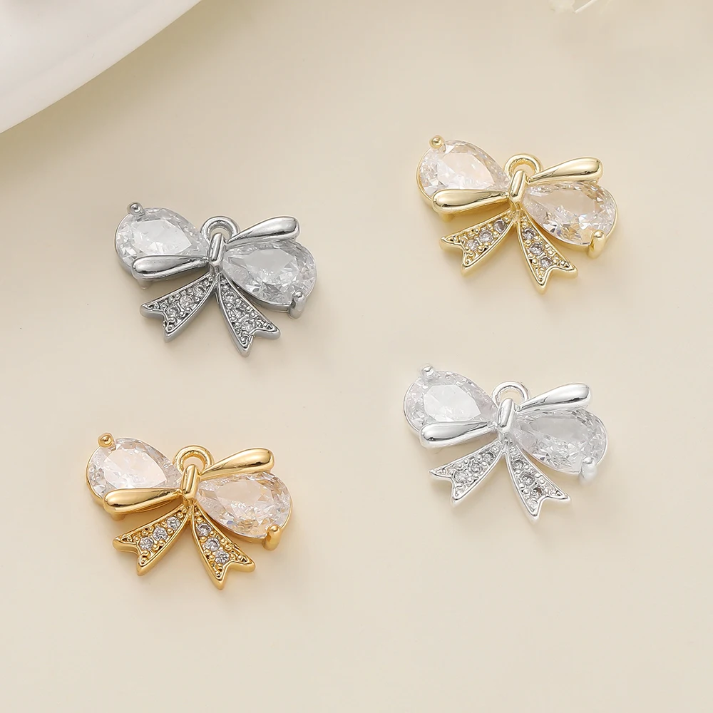 2Pcs/Pack 14/18K Gold Color Plated Butterfly Shape Pendants with Zircon for Necklace Jewelry Making Supplies Accessories
2Pcs/Pack 14/18K Gold Color Plated Butterfly Shape Pendants with Zircon for Necklace Jewelry Making Supplies Accessories