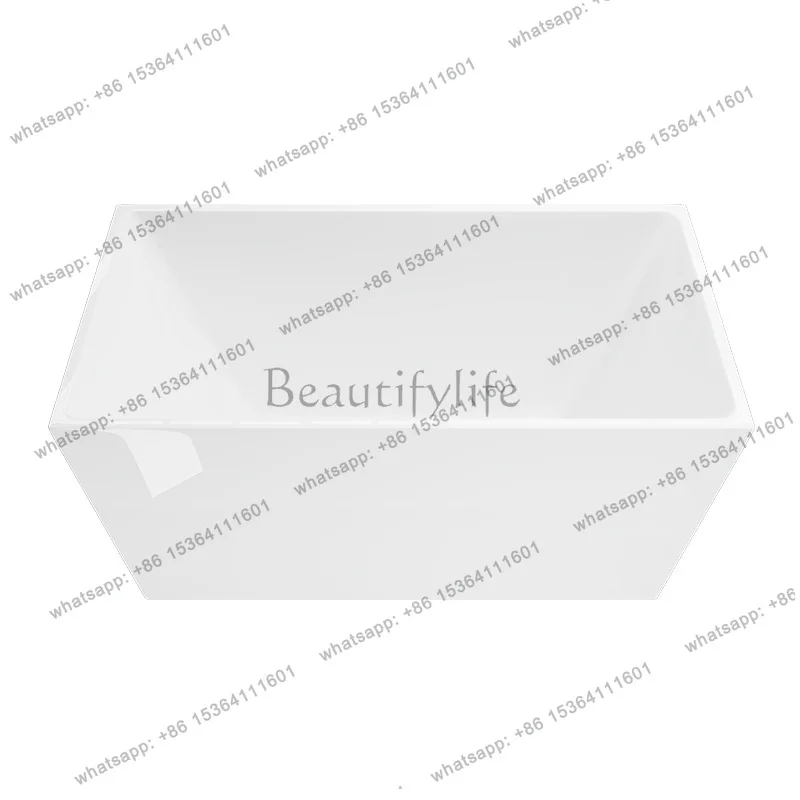 Square narrowed mini style household acrylic independent small bathtub QT-090
Square narrowed mini style household acrylic independent small bathtub QT-090