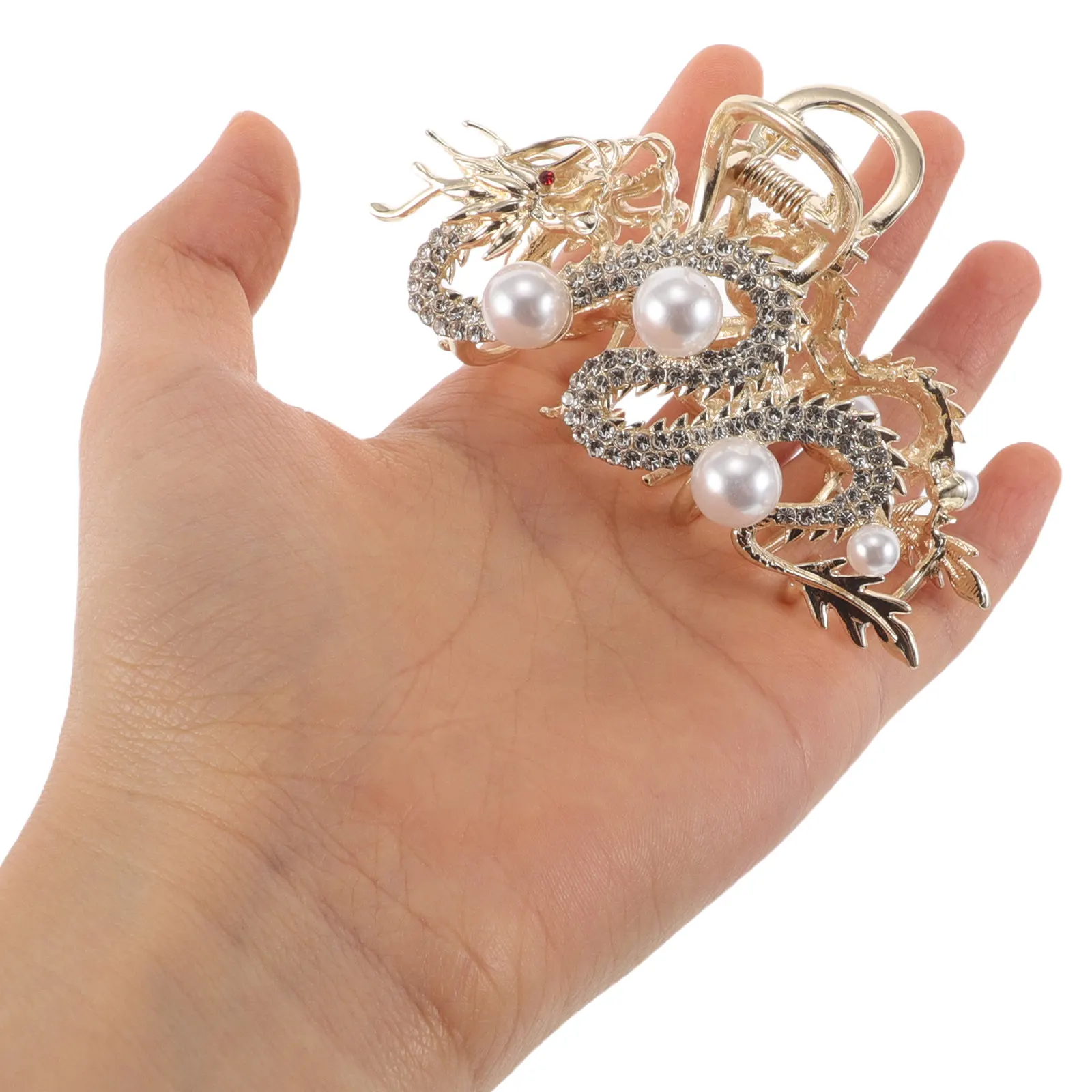 2Pcs Dragon Hair Claw Clips Metal Chinese Style Hair Accessories Secure Hold Non-Slip Halfup Hairpin Perfect for Traditional
2Pcs Dragon Hair Claw Clips Metal Chinese Style Hair Accessories Secure Hold Non-Slip Halfup Hairpin Perfect for Traditional