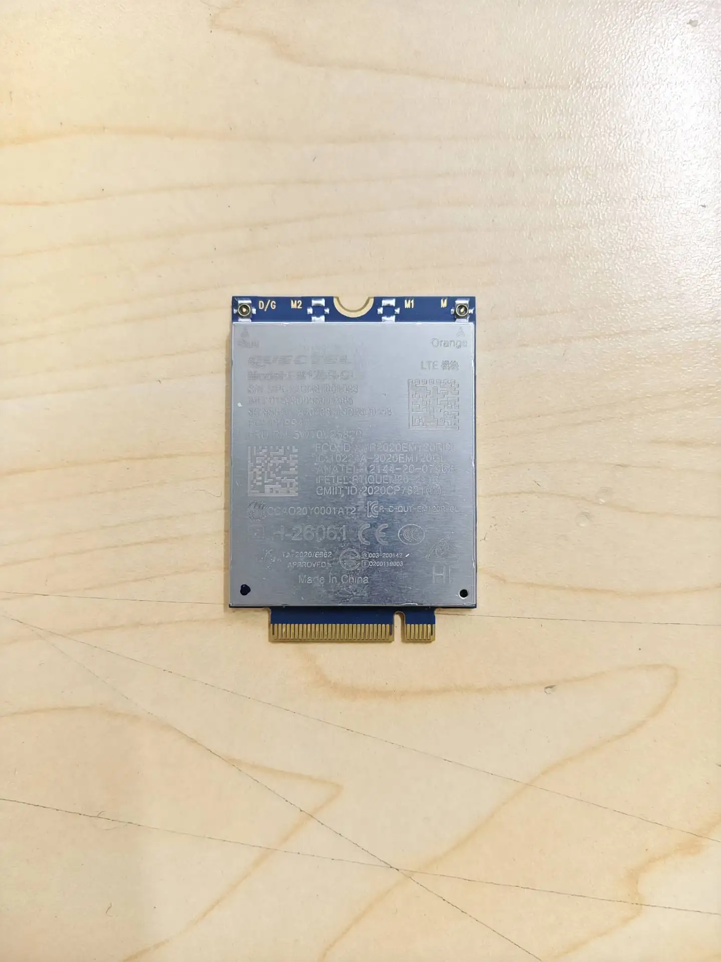 Used EM120R-GL 4G PCIE WWAN Module FRU 5W10V25820 for Laptop X1 X13 Yoga 6th T14 T15 L14 L15 P15 P14s P15s P15v T15p Gen2
Used EM120R-GL 4G PCIE WWAN Module FRU 5W10V25820 for Laptop X1 X13 Yoga 6th T14 T15 L14 L15 P15 P14s P15s P15v T15p Gen2