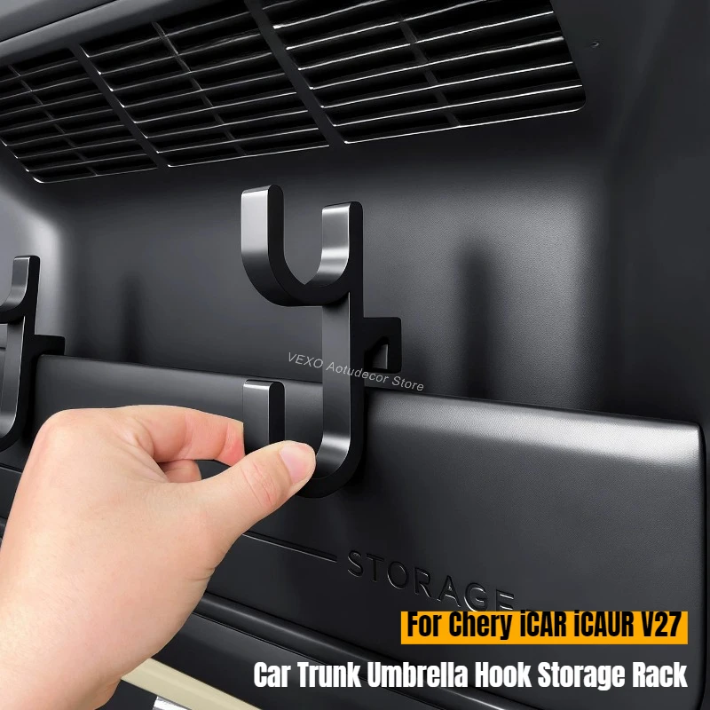 For Chery ICAR ICAUR V27 Car Trunk Umbrella Hook Storage Rack Mounted Storage Umbrella Electric Vehicle Organizer Accessories
For Chery ICAR ICAUR V27 Car Trunk Umbrella Hook Storage Rack Mounted Storage Umbrella Electric Vehicle Organizer Accessories