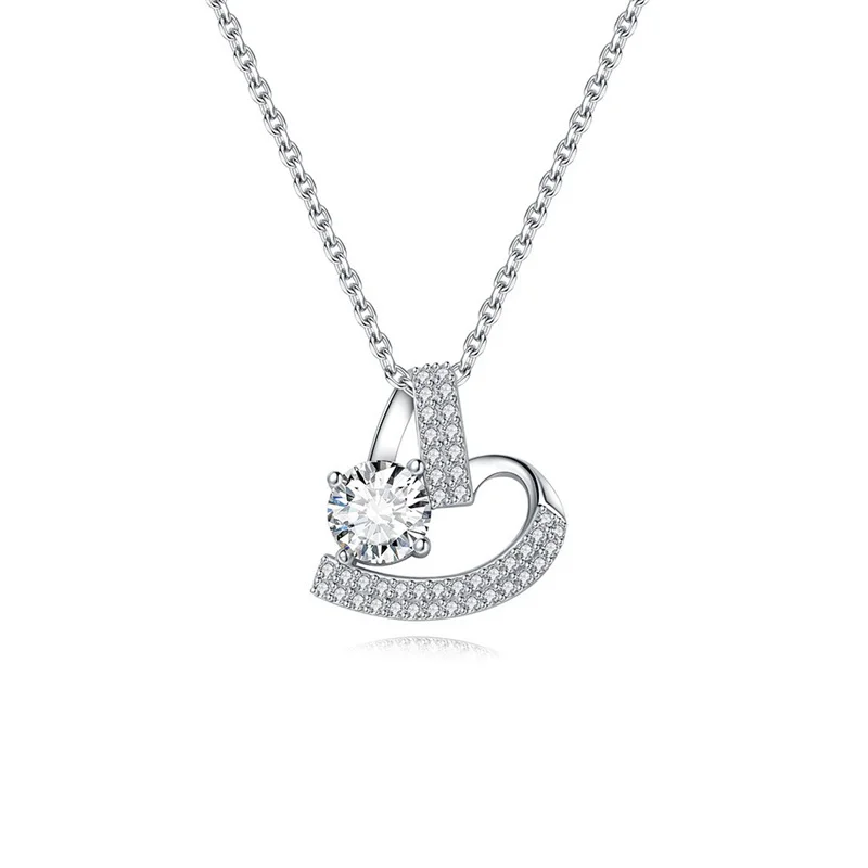 ZFSILVER Trend Fashion 925 Silver Color D White 1cart Moissanite Design Heart Necklace For Charm Women Party Jewelry Gift DN1311
ZFSILVER Trend Fashion 925 Silver Color D White 1cart Moissanite Design Heart Necklace For Charm Women Party Jewelry Gift DN1311