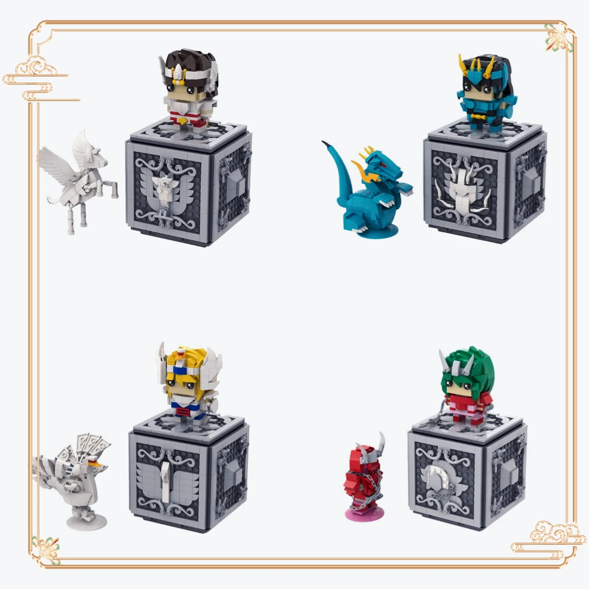MOC Brickheadz Священный Воин Броня + Волшебная Коробка Япония Аниме Фигурки Saints Hyogas Ikki Shiryus Строительные Блоки Seiyaed Игрушки Подарки
MOC Brickheadz Священный Воин Броня + Волшебная Коробка Япония Аниме Фигурки Saints Hyogas Ikki Shiryus Строительные Блоки Seiyaed Игрушки Подарки
