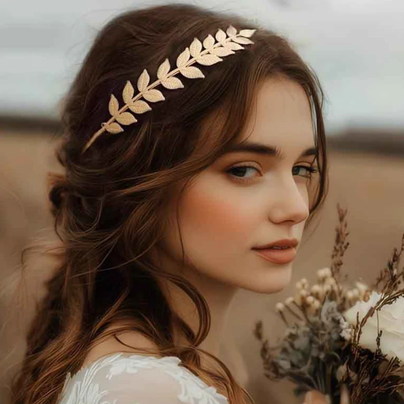 1Pcs Gold Leaf Headband Headpiece Crown Tiara Hair Hoop Headdress Goddess Greek Head Jewelry Bride Wedding Hair Accessories
1Pcs Gold Leaf Headband Headpiece Crown Tiara Hair Hoop Headdress Goddess Greek Head Jewelry Bride Wedding Hair Accessories