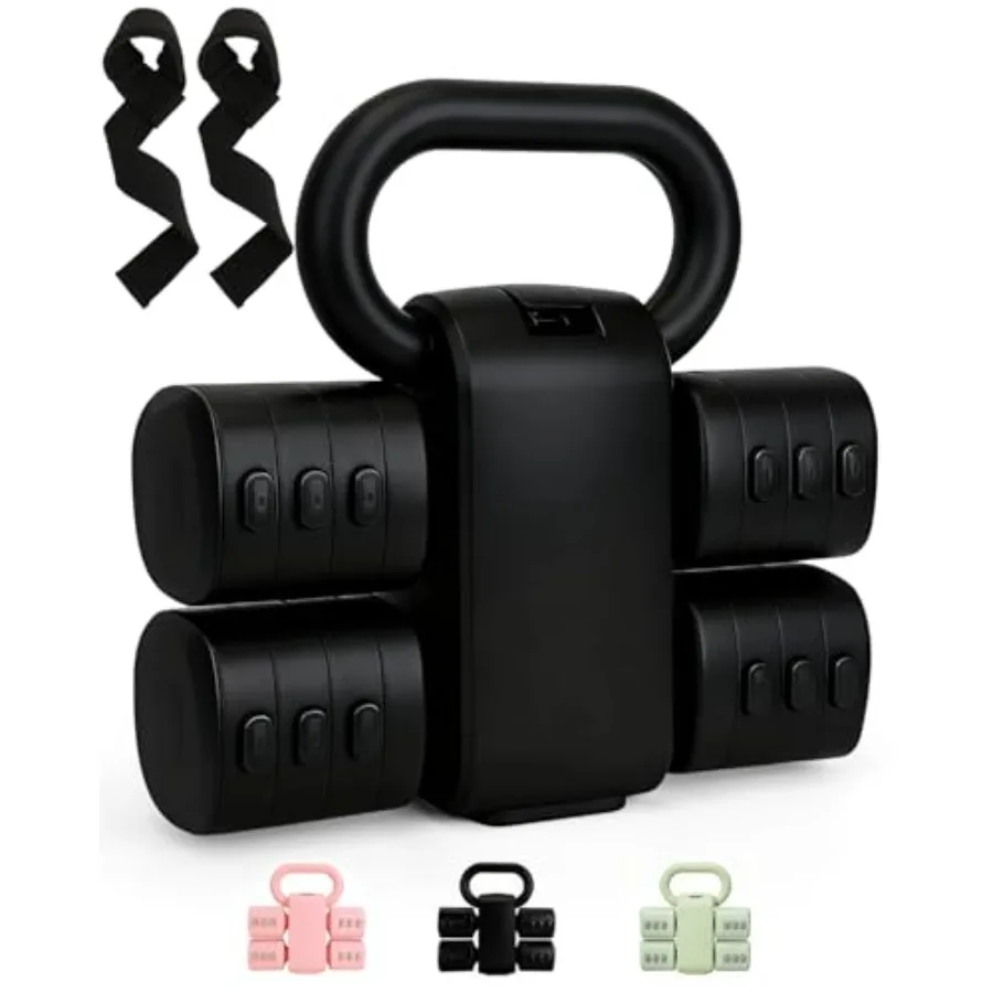 Регулируемый набор гантелей-гирь 2-в-1, 4,4 фунта/11 фунтов, для домашних тренировок, черный, с механизмом быстрой регулировки
Регулируемый набор гантелей-гирь 2-в-1, 4,4 фунта/11 фунтов, для домашних тренировок, черный, с механизмом быстрой регулировки