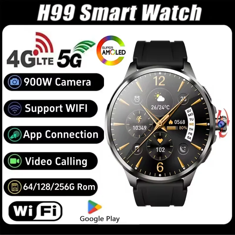 Умные часы H99 Android 1,95 дюйма AMOLED 720x720 HD, вращающиеся 190 ° Камера GPS NFC Full Netcom для ношения
Умные часы H99 Android 1,95 дюйма AMOLED 720x720 HD, вращающиеся 190 ° Камера GPS NFC Full Netcom для ношения
