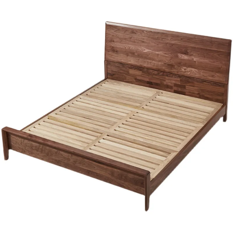 North American black walnut high-end pure solid wood bed modern simple 1.8 meters double master bedroom wedding
North American black walnut high-end pure solid wood bed modern simple 1.8 meters double master bedroom wedding