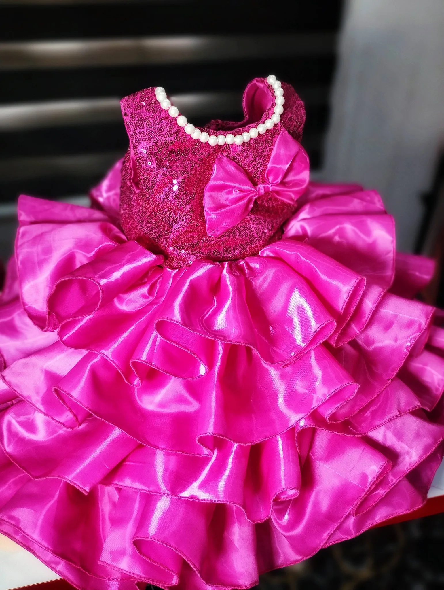 Quality Fuchsia Pearls Flower Girl Dress for Wedding Sequined Princess Girls Birthday Party Gowns Kids Prom Pageant Ball Gowns
Quality Fuchsia Pearls Flower Girl Dress for Wedding Sequined Princess Girls Birthday Party Gowns Kids Prom Pageant Ball Gowns