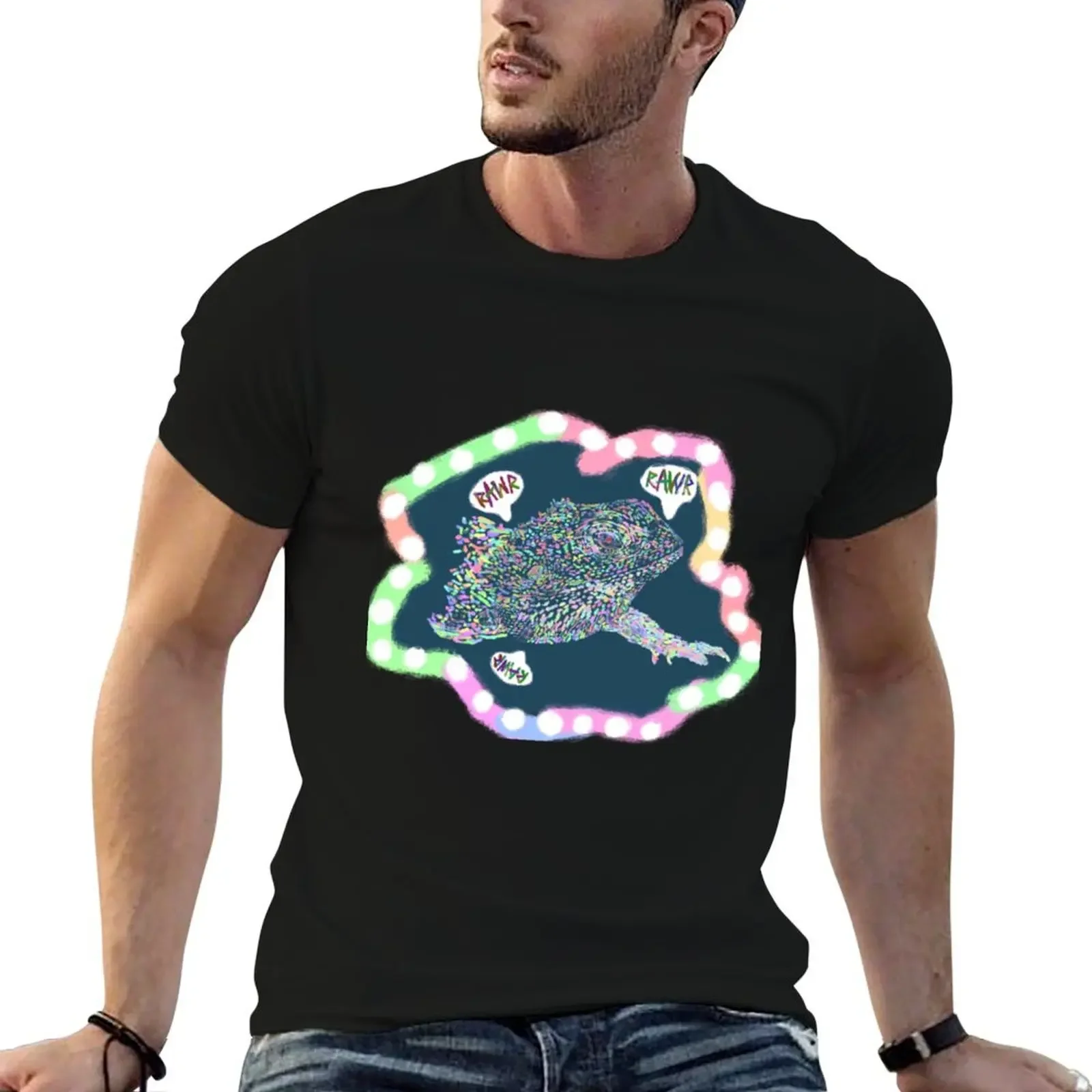 Rainbow bearded dragon T-Shirt vintage t shirts anime tshirt quick drying anime stuff Men's clothing
Rainbow bearded dragon T-Shirt vintage t shirts anime tshirt quick drying anime stuff Men's clothing
