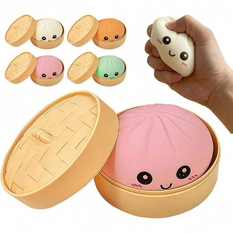 Cute Flour Dough Bun Squeeze Toy, Colorful Dumpling Sensory Relief Toy
Cute Flour Dough Bun Squeeze Toy, Colorful Dumpling Sensory Relief Toy