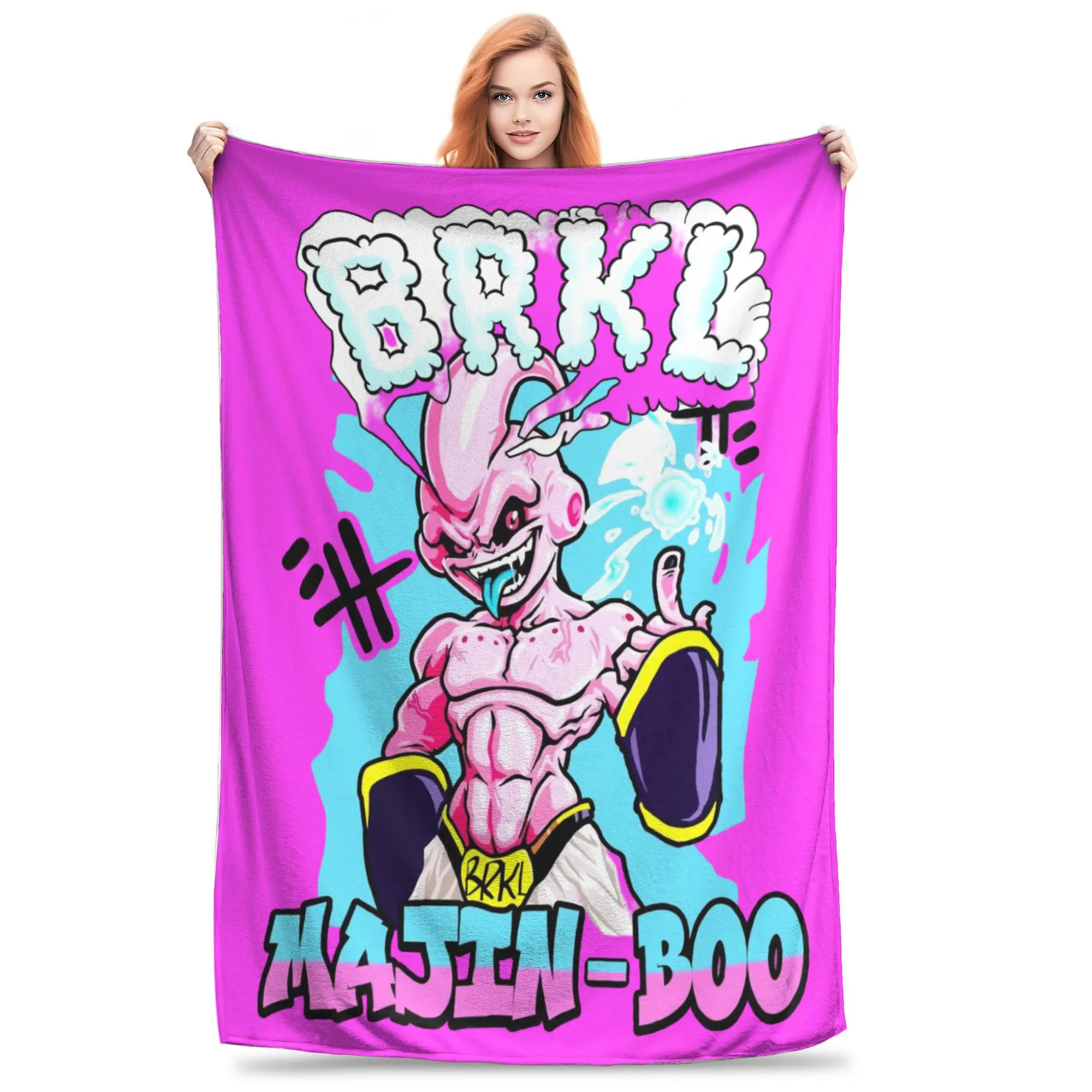 Dragon Ball Majin Buu Aura Flannel Blanket Boo’s Wild Chaos Vintage Throw Blanket for Home 125*100cm Plush Thin Quilt,
Dragon Ball Majin Buu Aura Flannel Blanket Boo’s Wild Chaos Vintage Throw Blanket for Home 125*100cm Plush Thin Quilt,