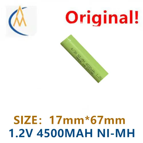 Brand new genuine 1.2V 4/3A 4500mAh nickel metal hydride charging flat head electric toothbrush instrument circuit equipment
Brand new genuine 1.2V 4/3A 4500mAh nickel metal hydride charging flat head electric toothbrush instrument circuit equipment
