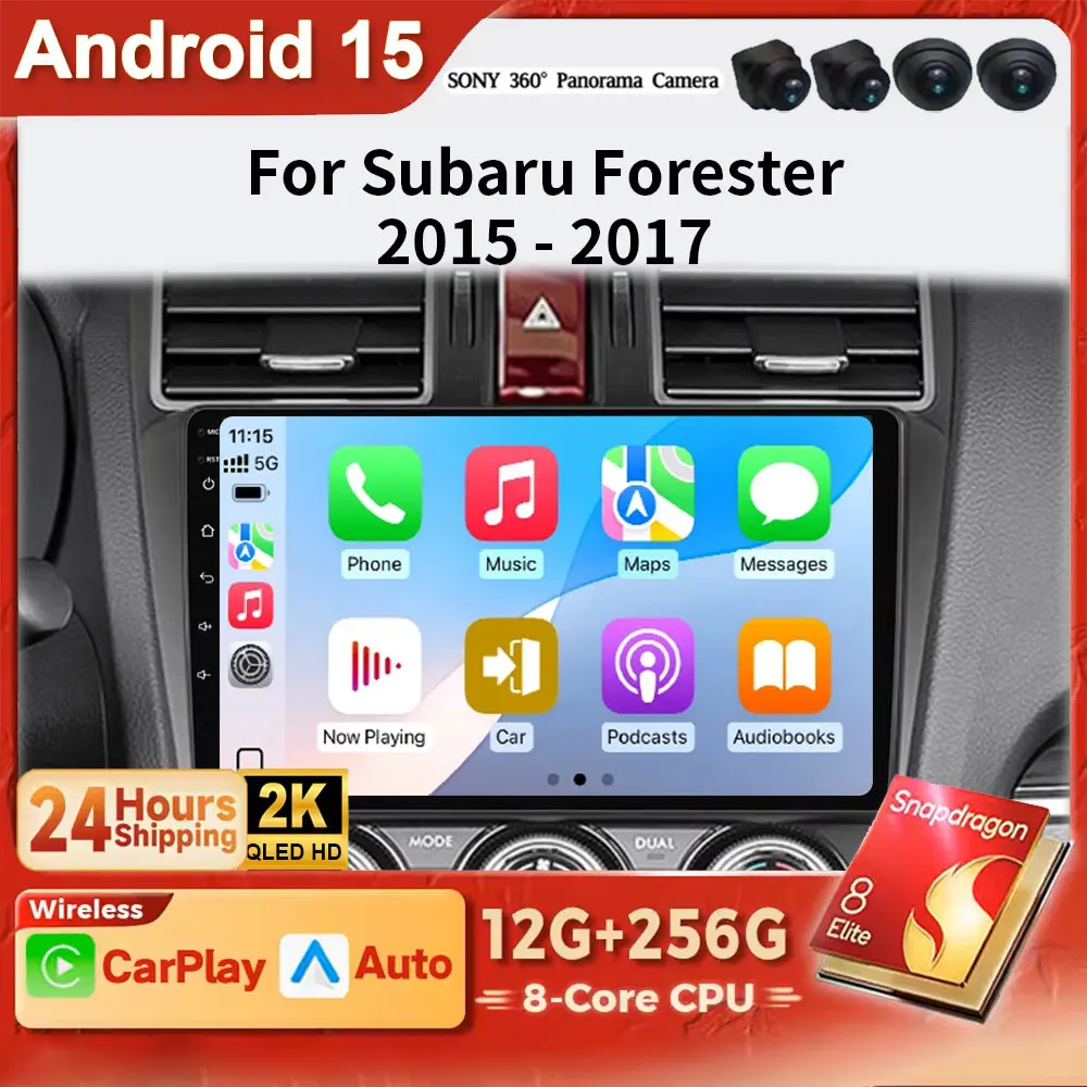 Автомагнитола Android 15 для Subaru Forester 4 SJ XV WRX 2012-2015, 2018: Мультимедийный видеоплеер, навигация GPS, стереосистема, CarPlay
Автомагнитола Android 15 для Subaru Forester 4 SJ XV WRX 2012-2015, 2018: Мультимедийный видеоплеер, навигация GPS, стереосистема, CarPlay