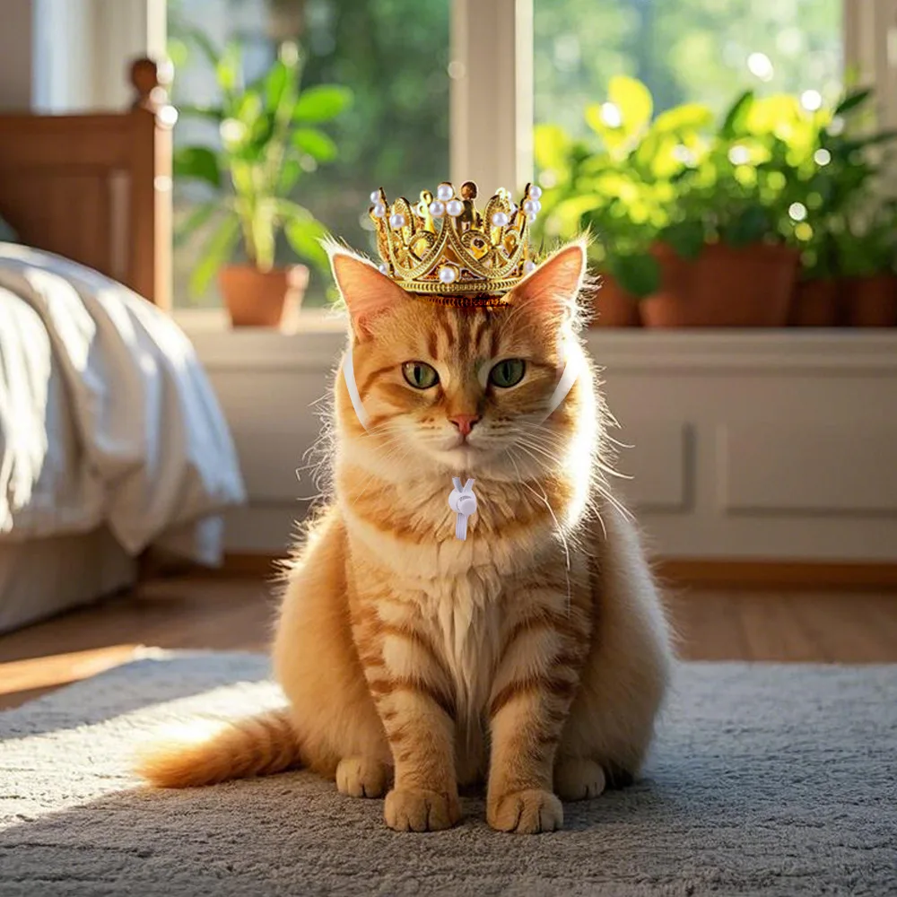 New European and American pet crown pet pearl crown birthday party cat headgear holiday pet hat
New European and American pet crown pet pearl crown birthday party cat headgear holiday pet hat