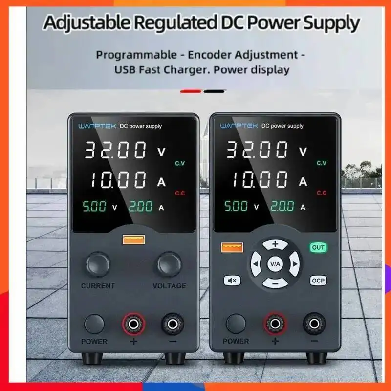 GA/GC3010 New 160W/320W DC Power Supply Module Adjustable Regulated Laboratory Power Supply 32V 5A/10A USB Fast Charge OCP
GA/GC3010 New 160W/320W DC Power Supply Module Adjustable Regulated Laboratory Power Supply 32V 5A/10A USB Fast Charge OCP