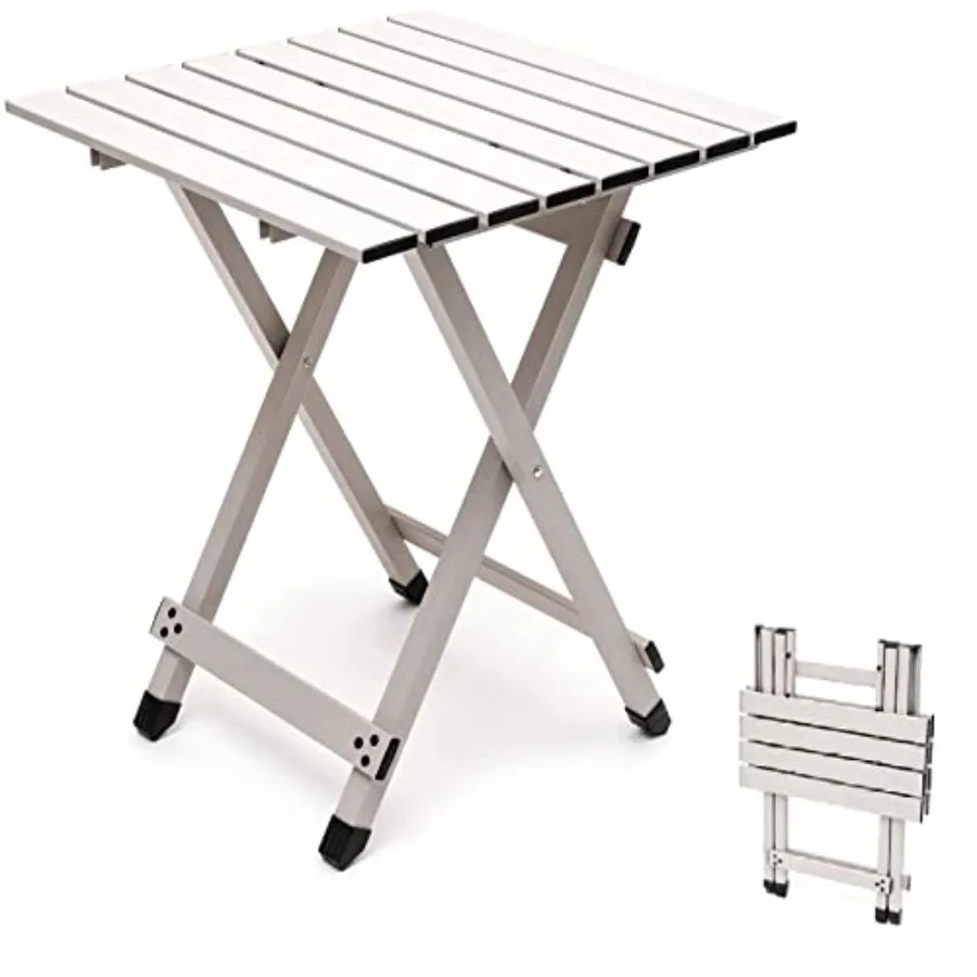 Folding Camping Table - Lightweight Aluminum Portable Picnic Table, 18.5x18.5x24.5 Inch for Cooking, Beach, Hiking, Travel, Fis
Folding Camping Table - Lightweight Aluminum Portable Picnic Table, 18.5x18.5x24.5 Inch for Cooking, Beach, Hiking, Travel, Fis