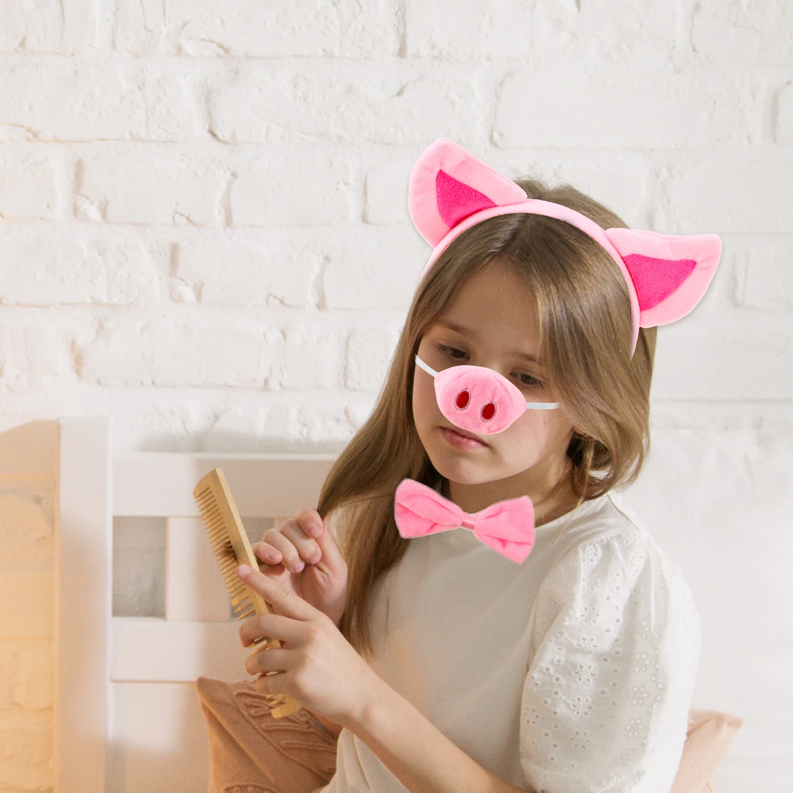 Pig Ear Headband Animal Costume Kids Cosplay Party Accessory Set Comfortable Durable Realistic Design Stage Performance Decor
Pig Ear Headband Animal Costume Kids Cosplay Party Accessory Set Comfortable Durable Realistic Design Stage Performance Decor